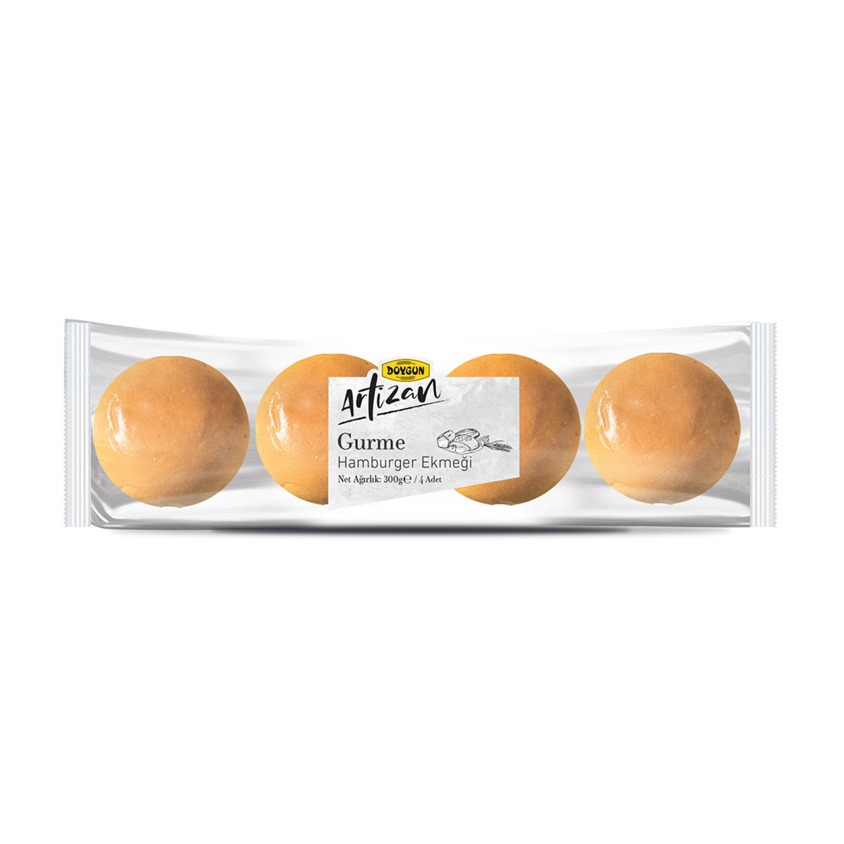 Doygun Artizan Hamburger Ekmeği 4'lü 300 G
