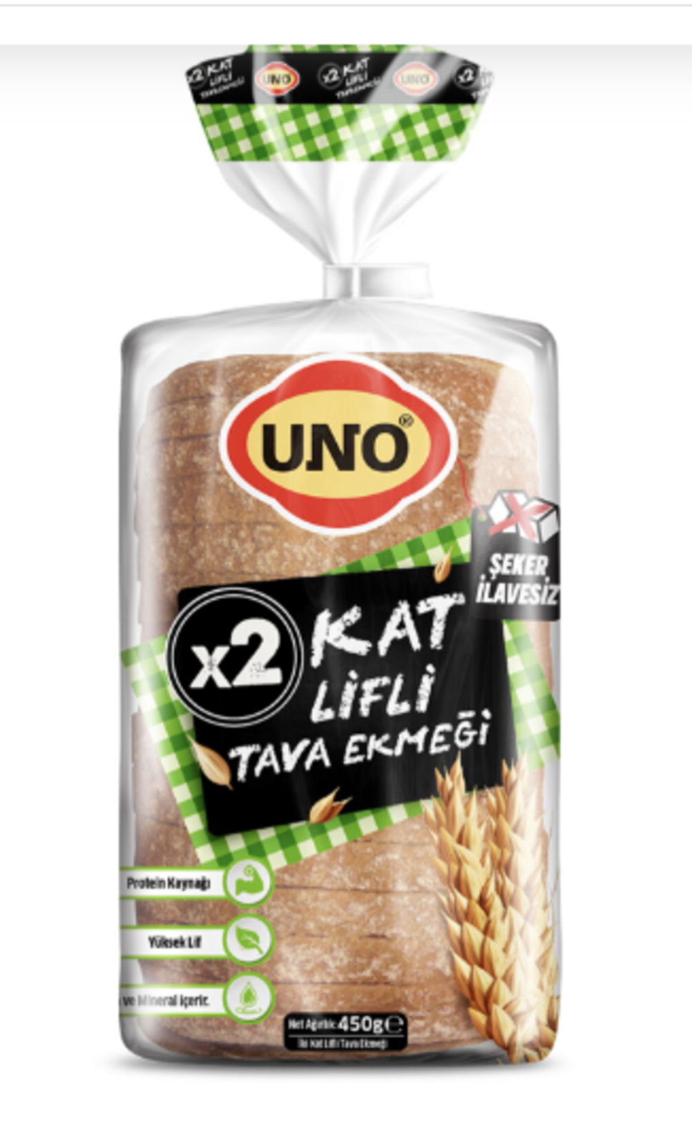 Uno İki Kat Tahıllı Tava Ekmeği 470 G