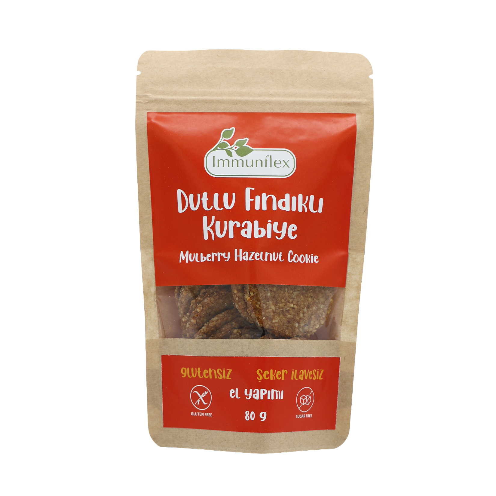 Immunflex Dutlu Fındıklı Kurabiye 80 G