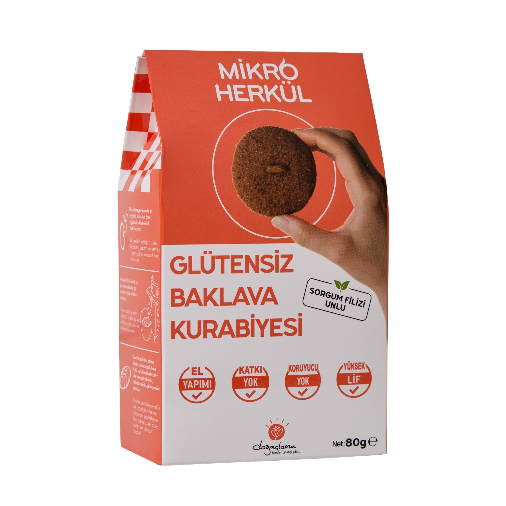 Mikro Herkül Glütensiz Baklava Kurabiyesi 80 G