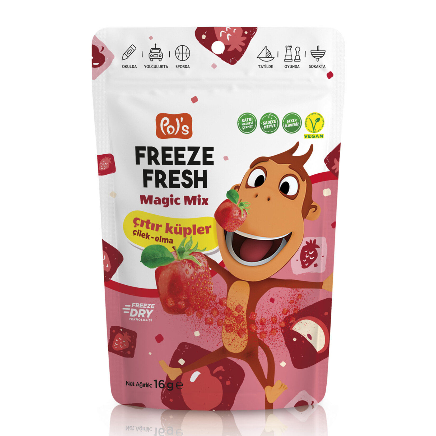 Pols Freze Fresh Kukuli Magic Mix Çıtır Küpler 16G