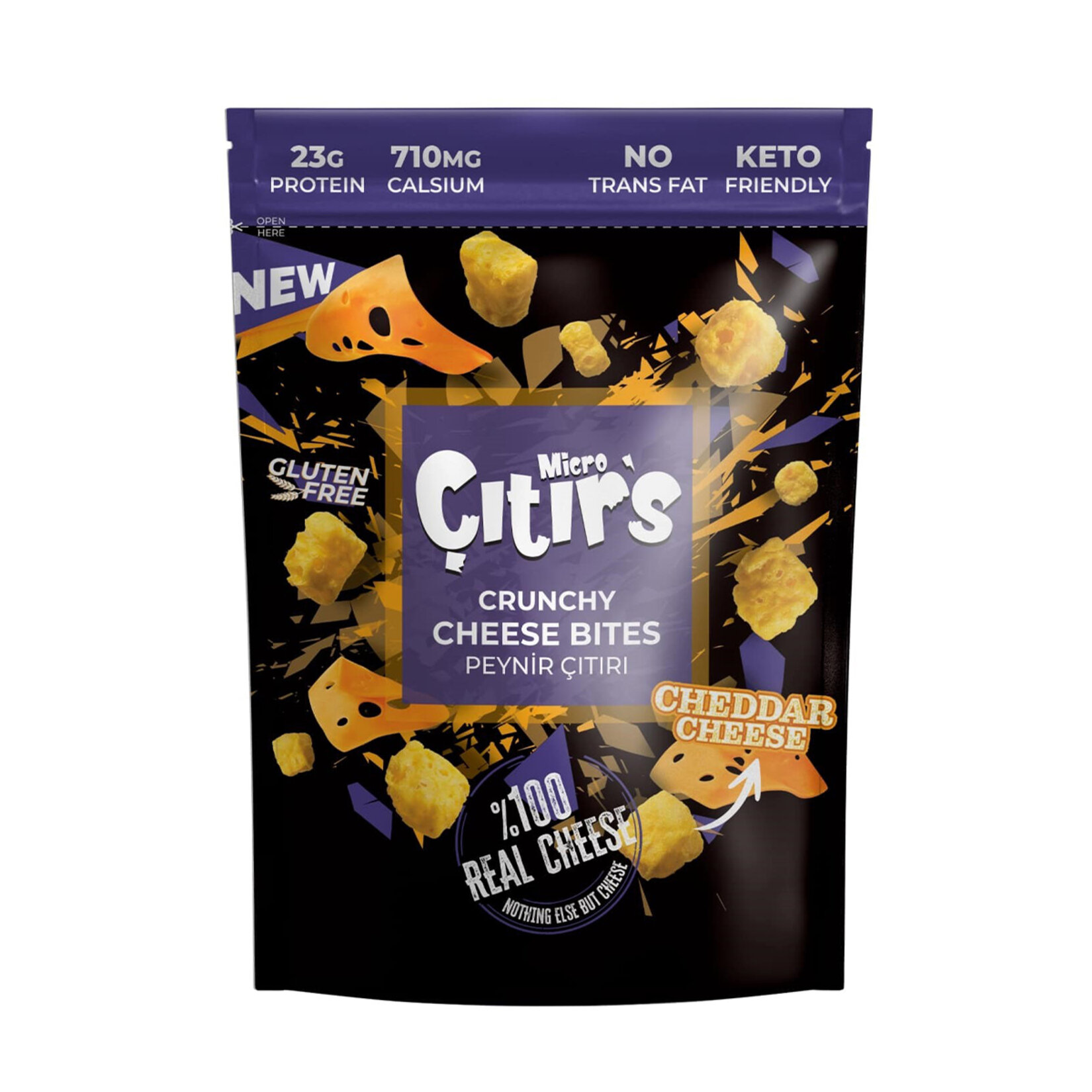 Micro Çıtır's Kurutulmuş %100 Cheddar Peyniri 60 G