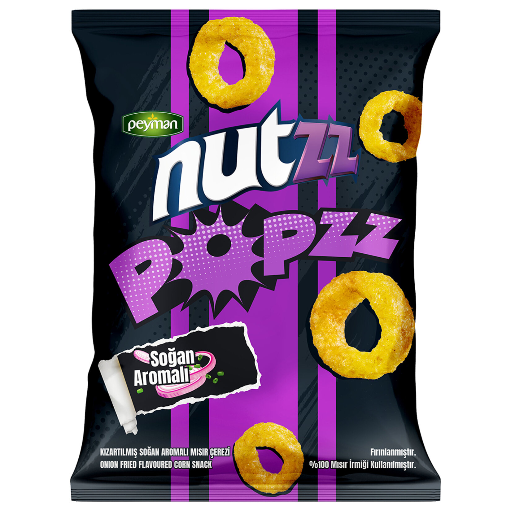 Peyman Nutzz Popzz Soğan Kremalı Mısır Çerezi 90G