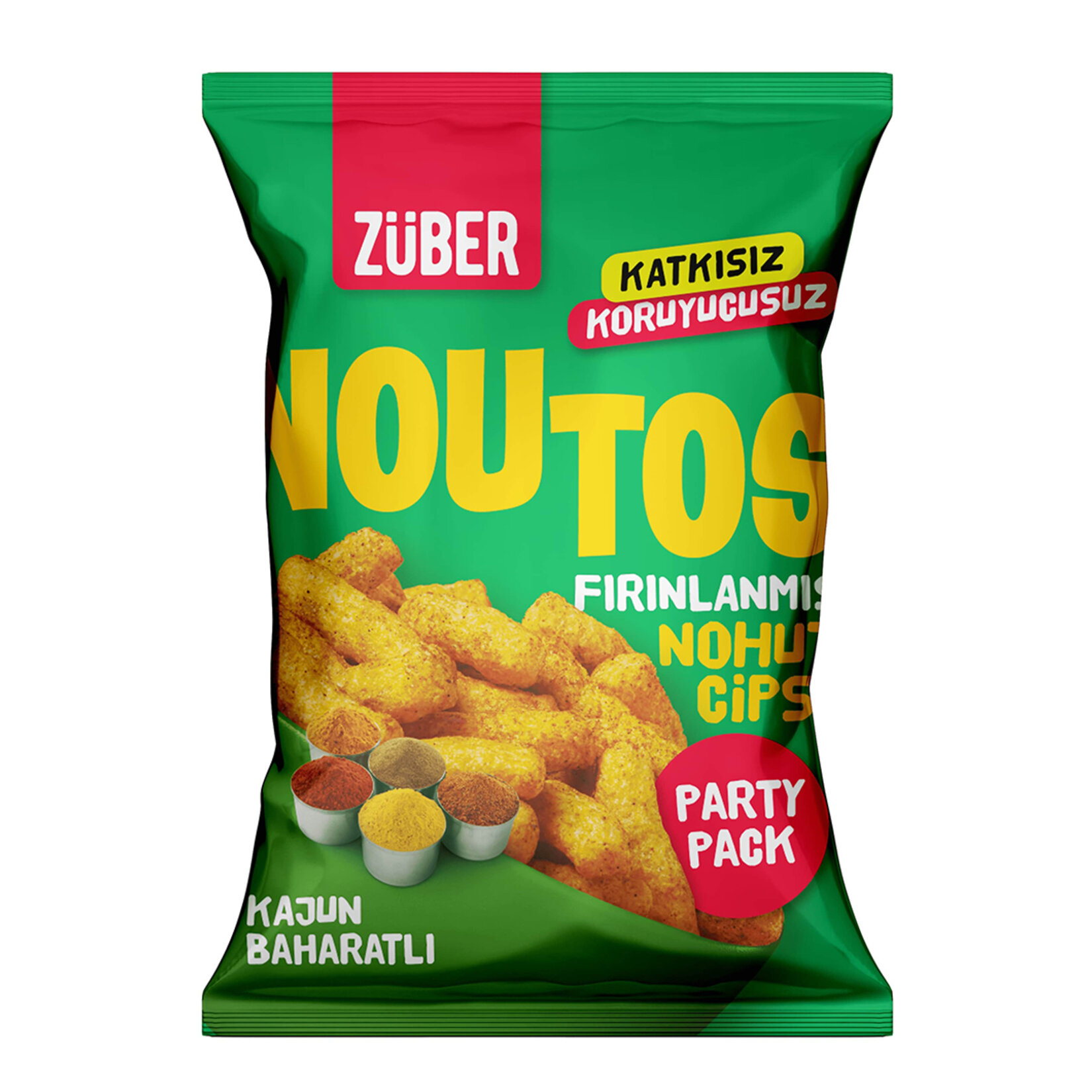 Züber Noutos Kajun Baharatlı Nohut Cipsi 75G