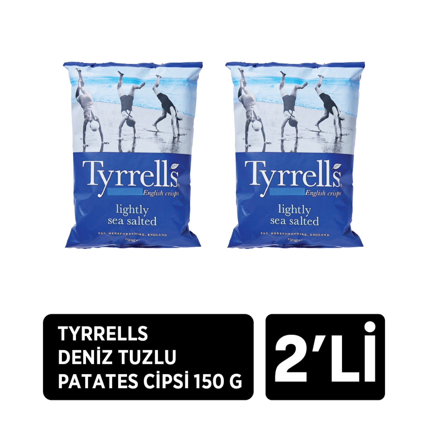 Tyrrells Deniz Tuzlu Patates Cipsi 2 X 150 g