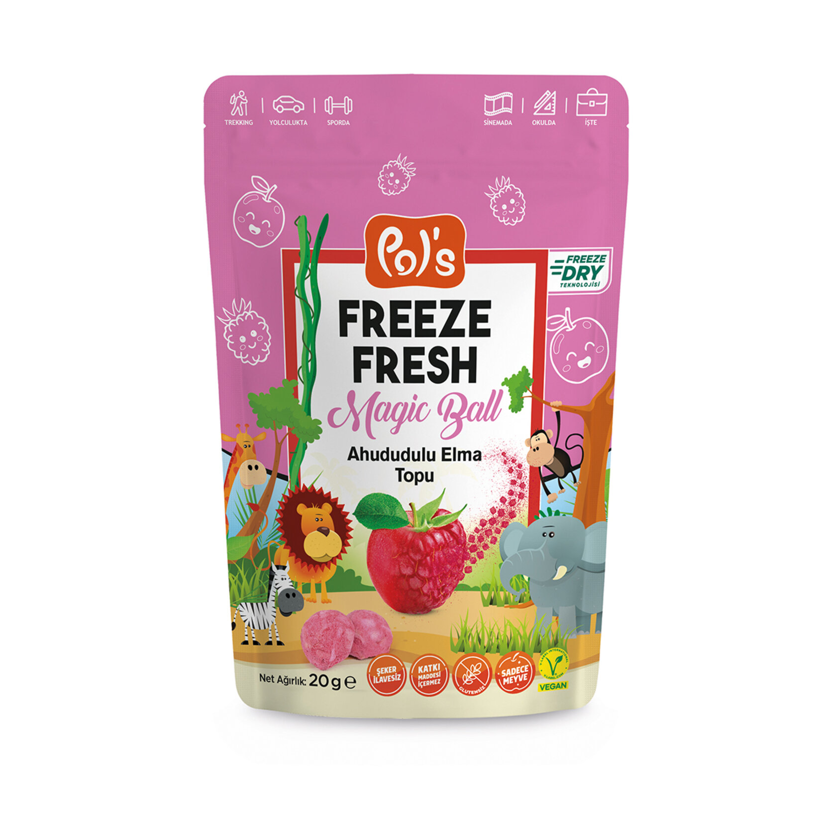 Pol's Freeze Fresh Magic Ball Ahududu Elma Topu 20G