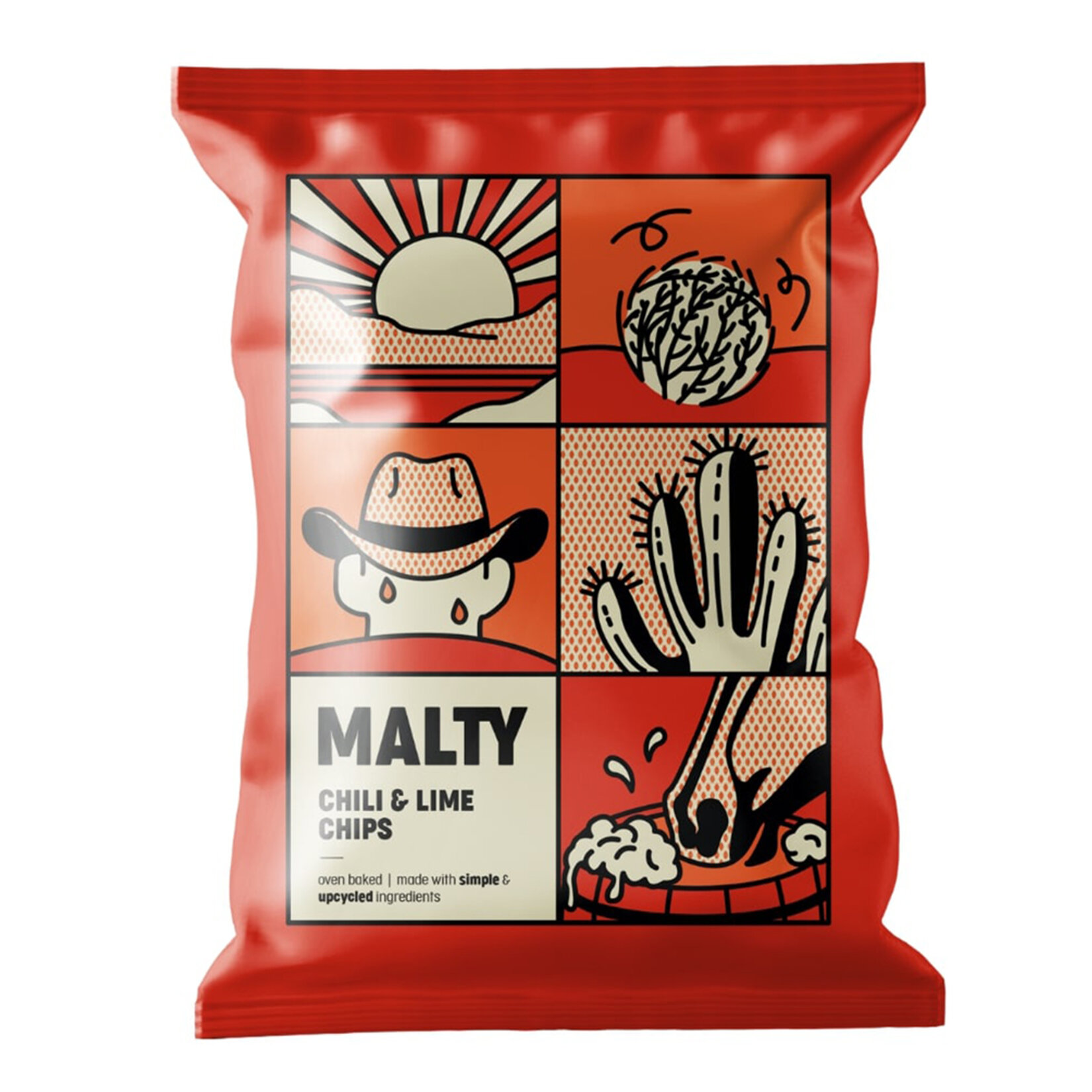 Malty Chili & Lime Çeşnili Maltlı Cips 30 G