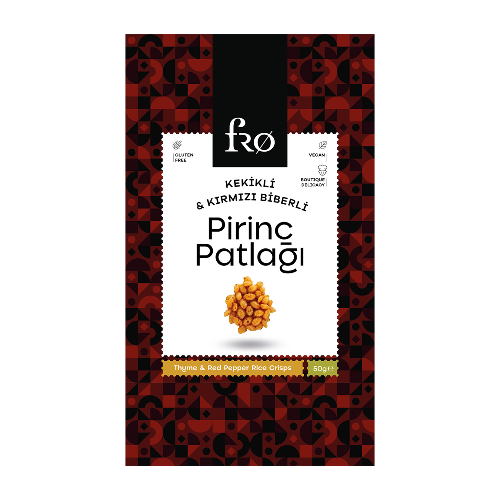 Fro Kekikli Kırmızı Biberli Pirinç Patlağı 50 G