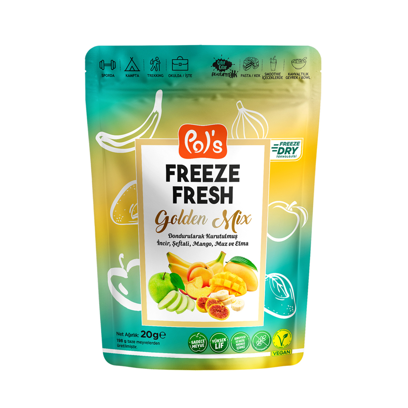Pol's Freeze Fresh Dond.kurutulmuş Golden 20 G