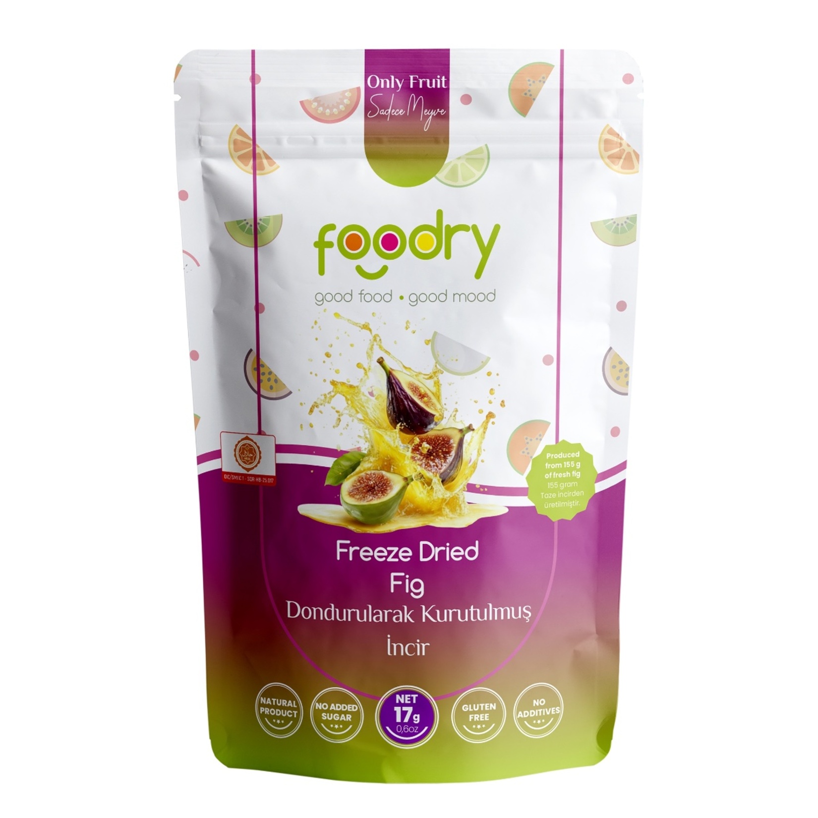 Foodry Freeze Dried Fig Dondurularak Kurutulmuş İncir 17 G