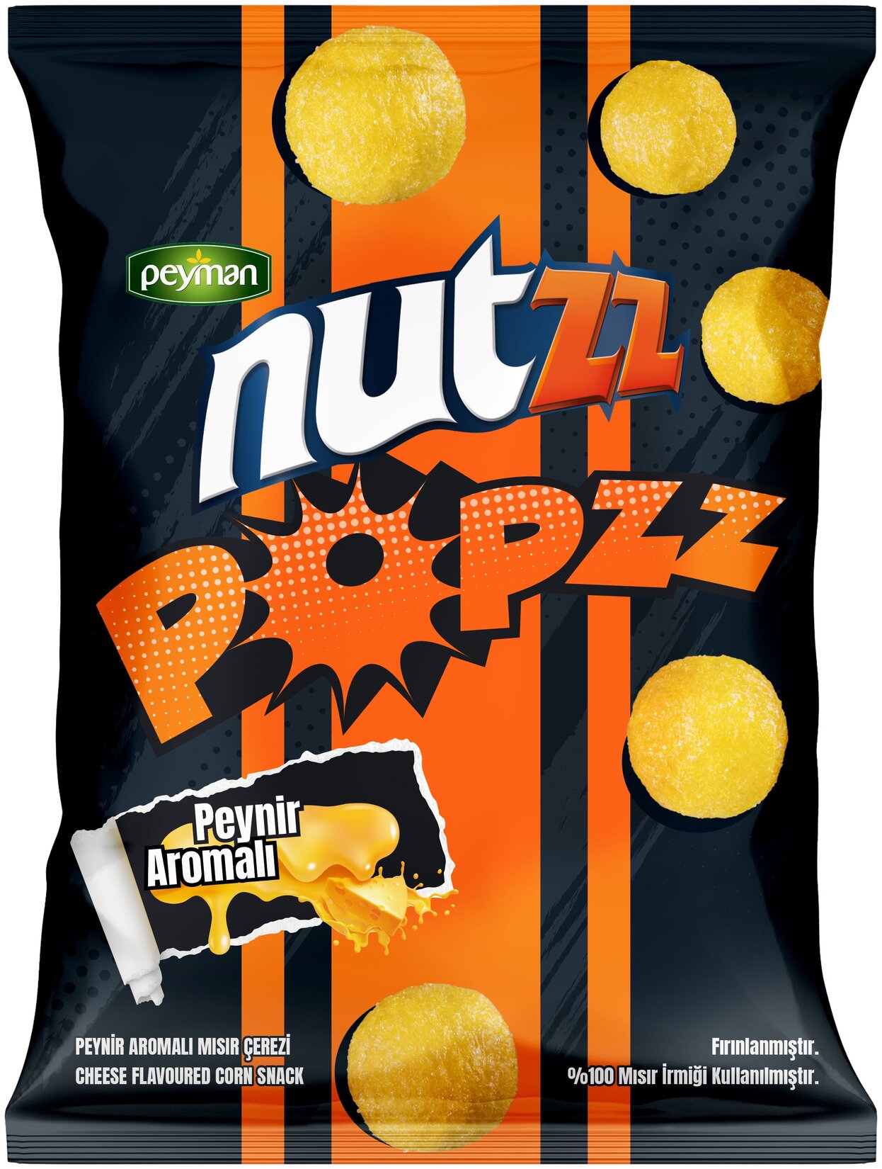 Peyman Nutzz Popzz Peynir Aromalı Mısır Çerez 100 G