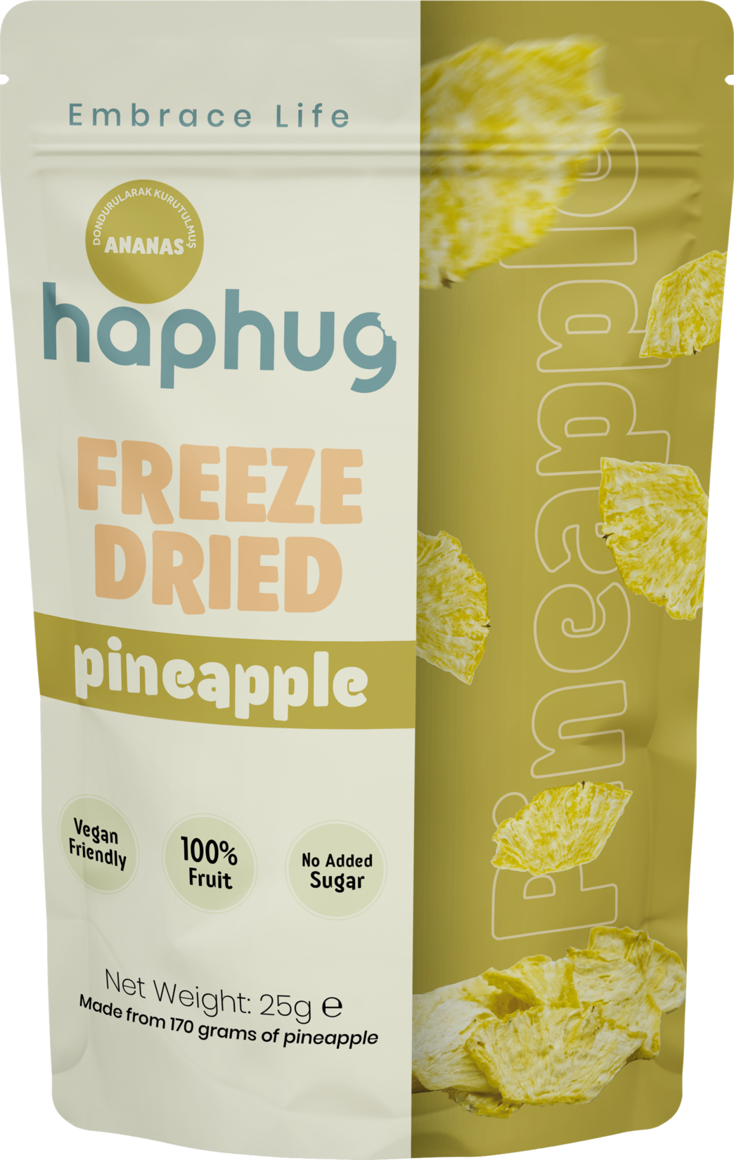 Haphug Freeze Dried Ananas 25 g