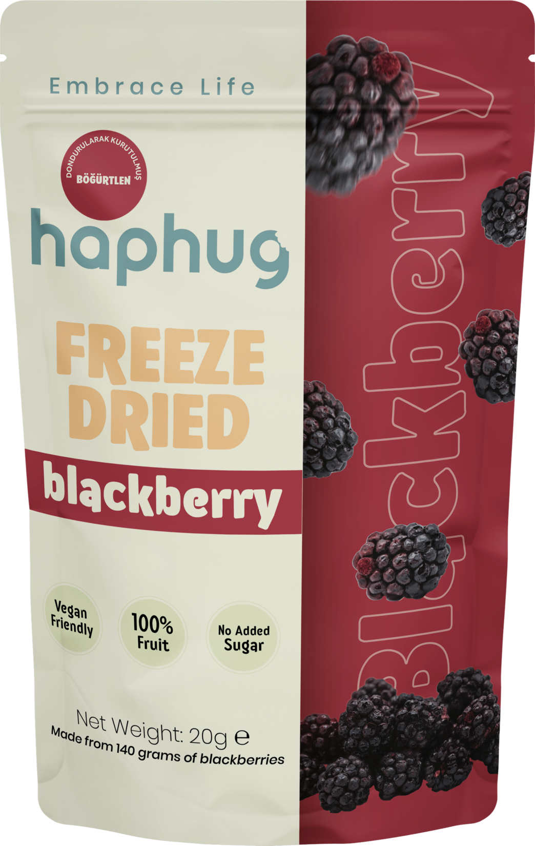 Haphug Freeze Dried Böğürtlen 20 g