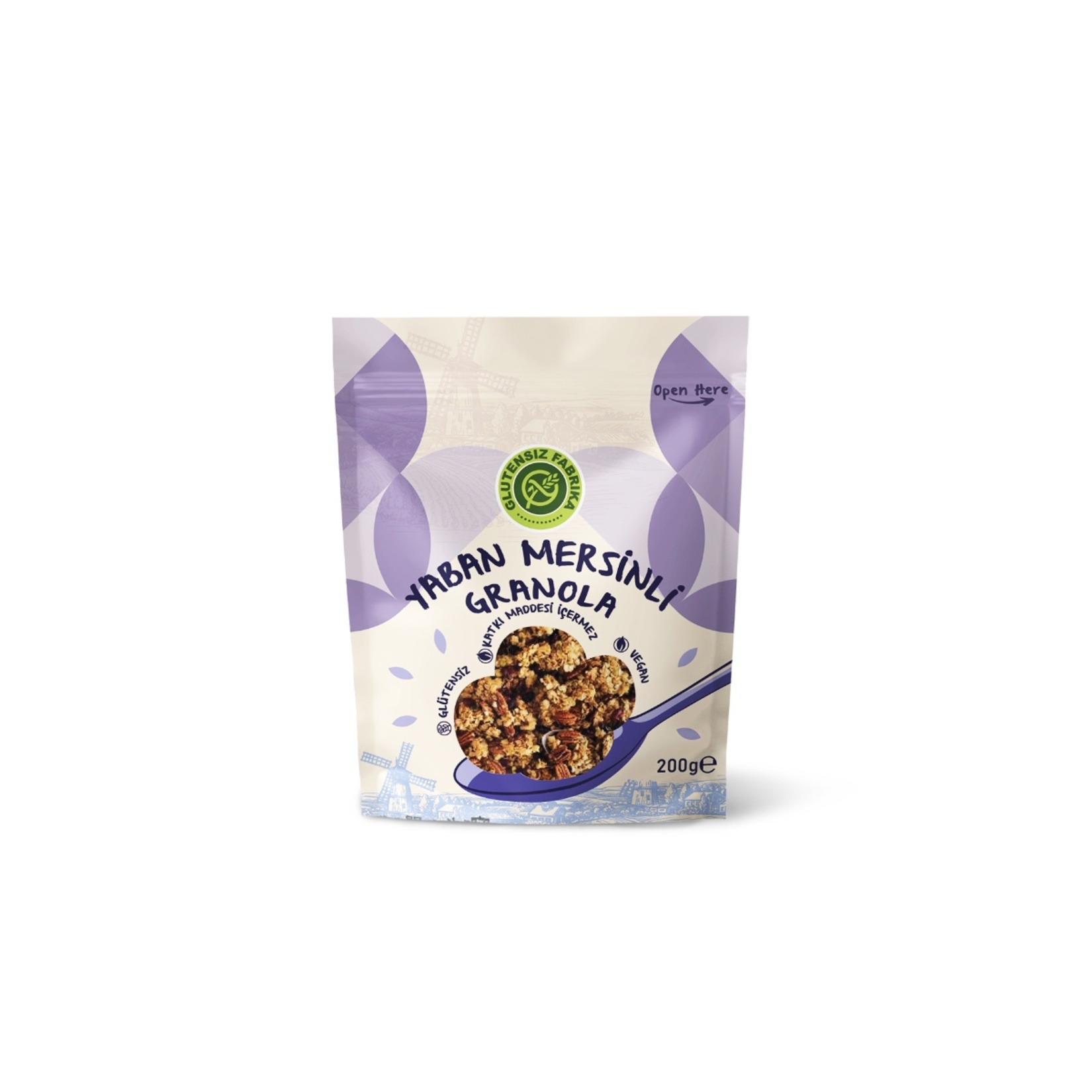 Glutensiz Fabrika Yaban Mersinli Karabuğday Granola 200G