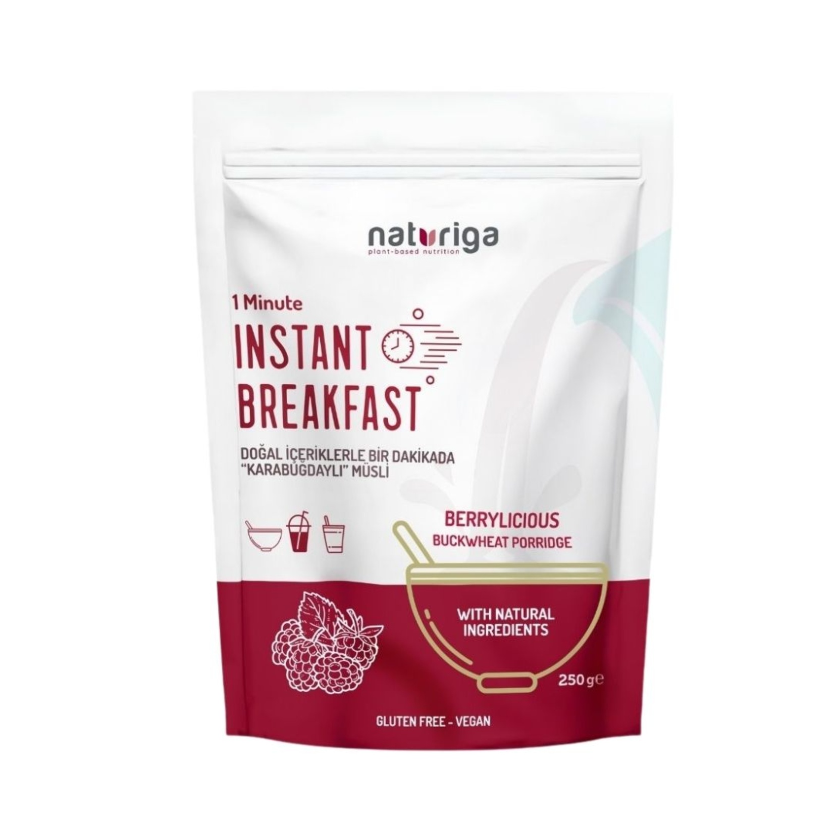 Naturiga Berry Karabuğdaylı Hazır Müsli 250 G