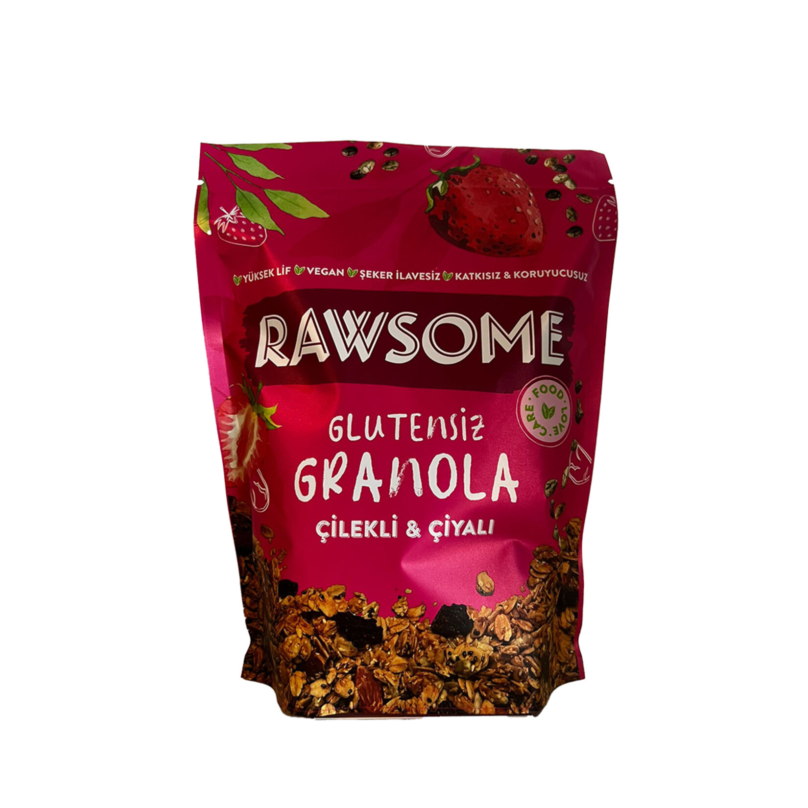 Rawsome Glutensiz Çilekli & Çiyalı Granola 250 G