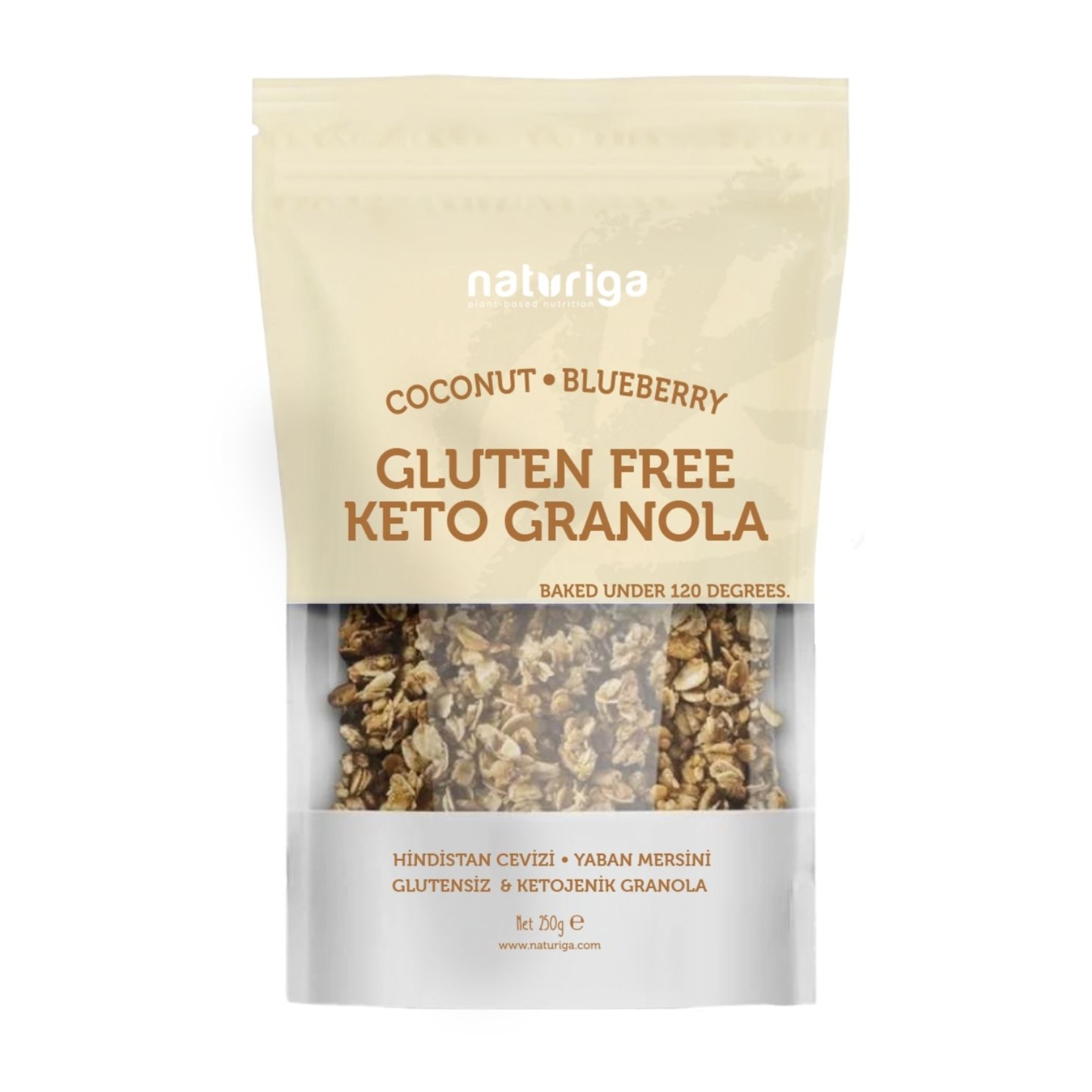 Naturiga Keto Granola Coconut Blueberry 250 G