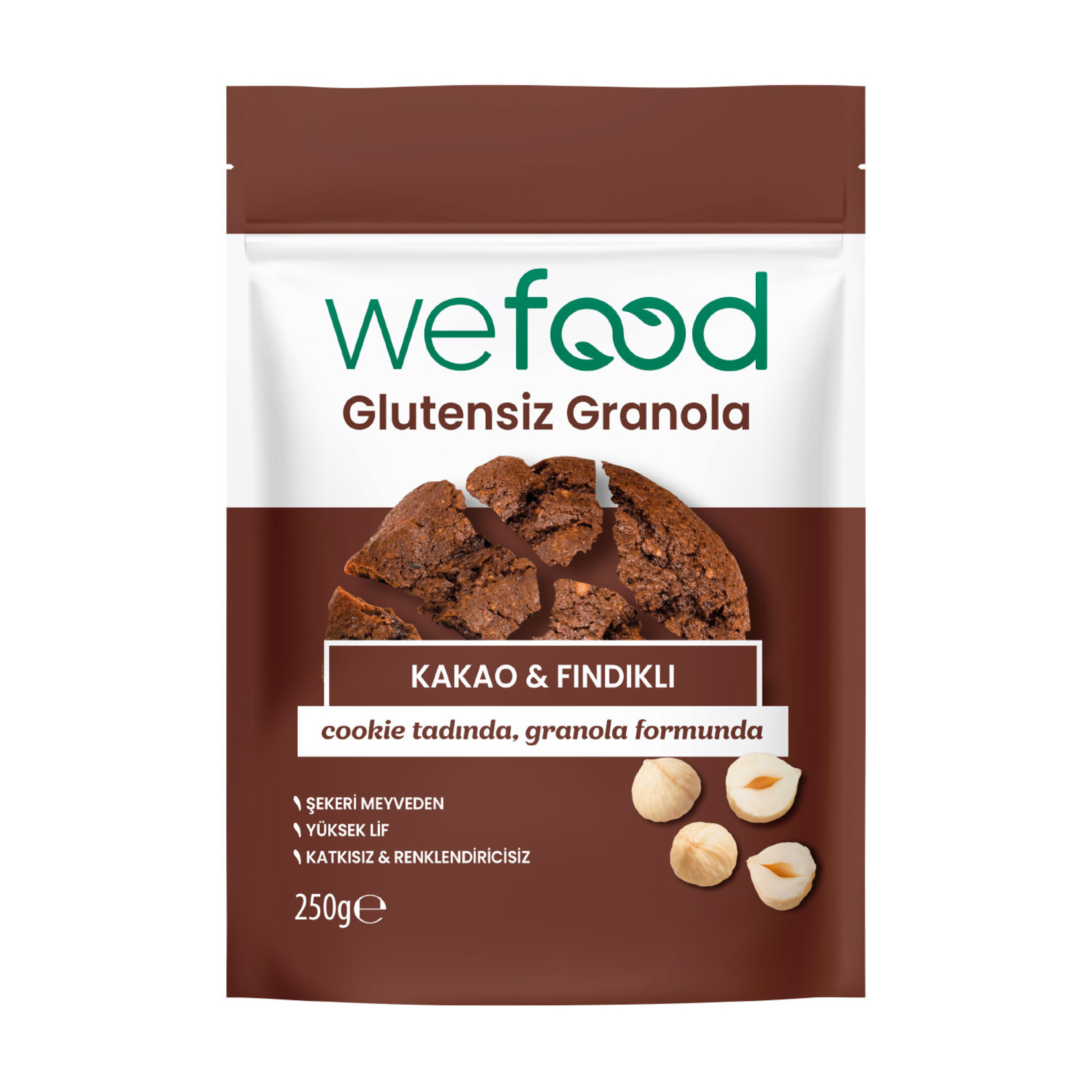 Wefood Glutensiz Granola Kakao & Fındık 250 G