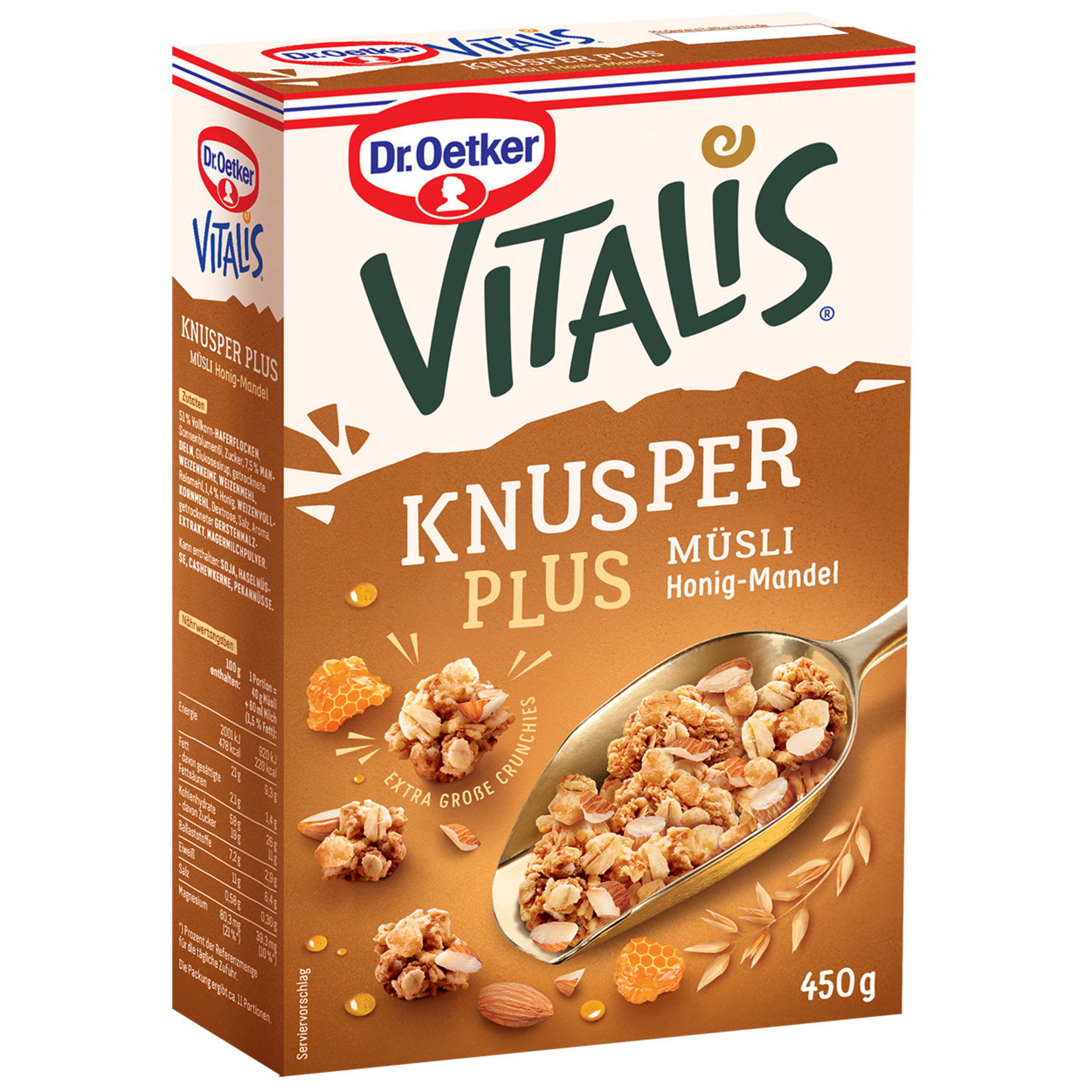 Dr. Oetker Vitalis Knusper Plus Bal Bademli 450 G