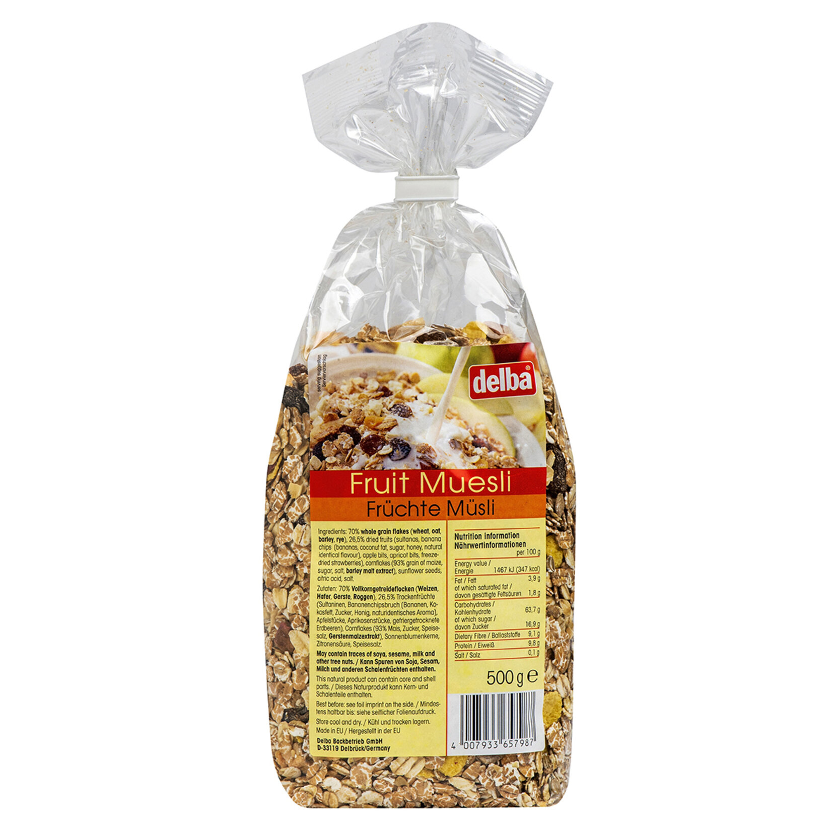 Delba Meyveli Müsli 500 G