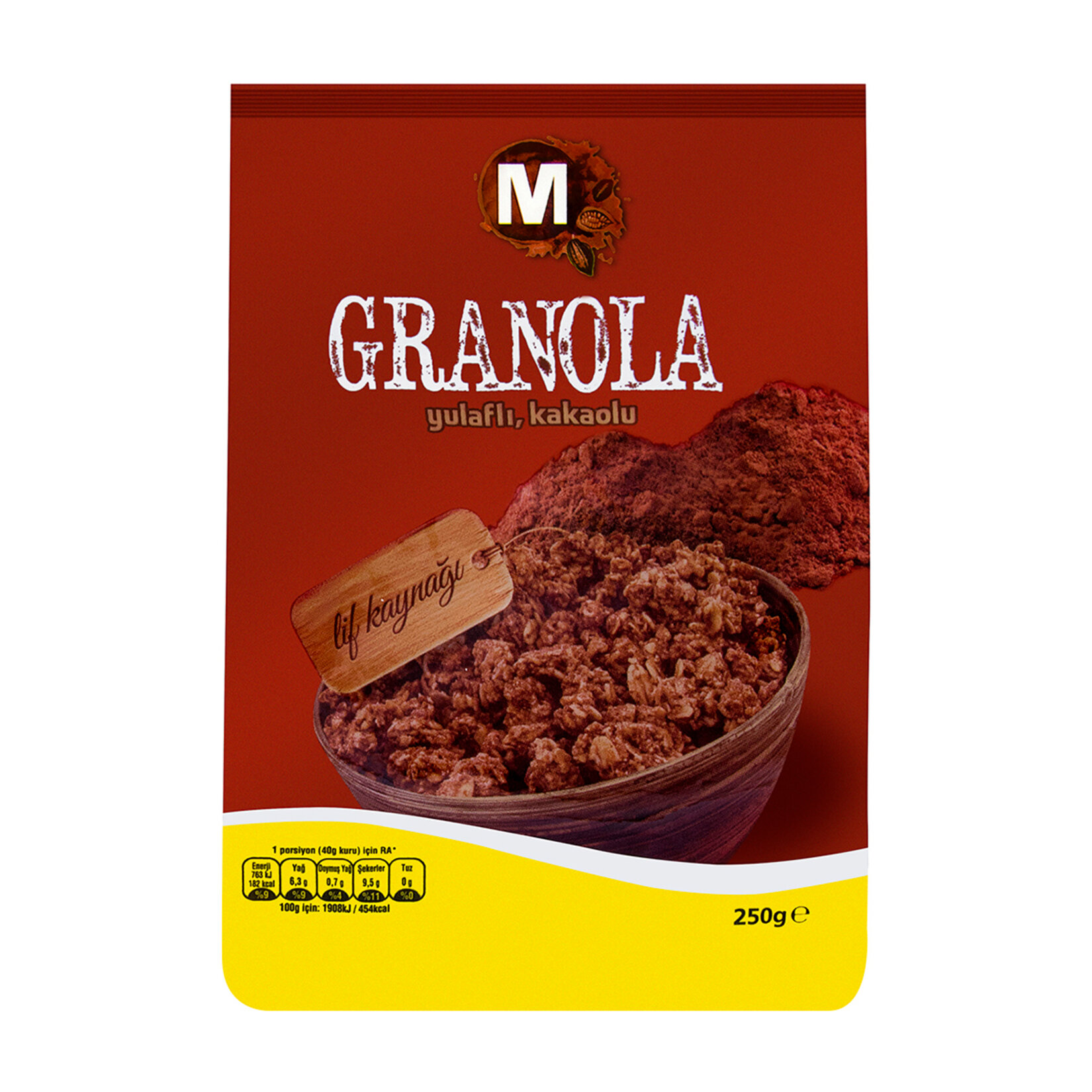 Migros Granola Yulaflı Kakaolu 250 G