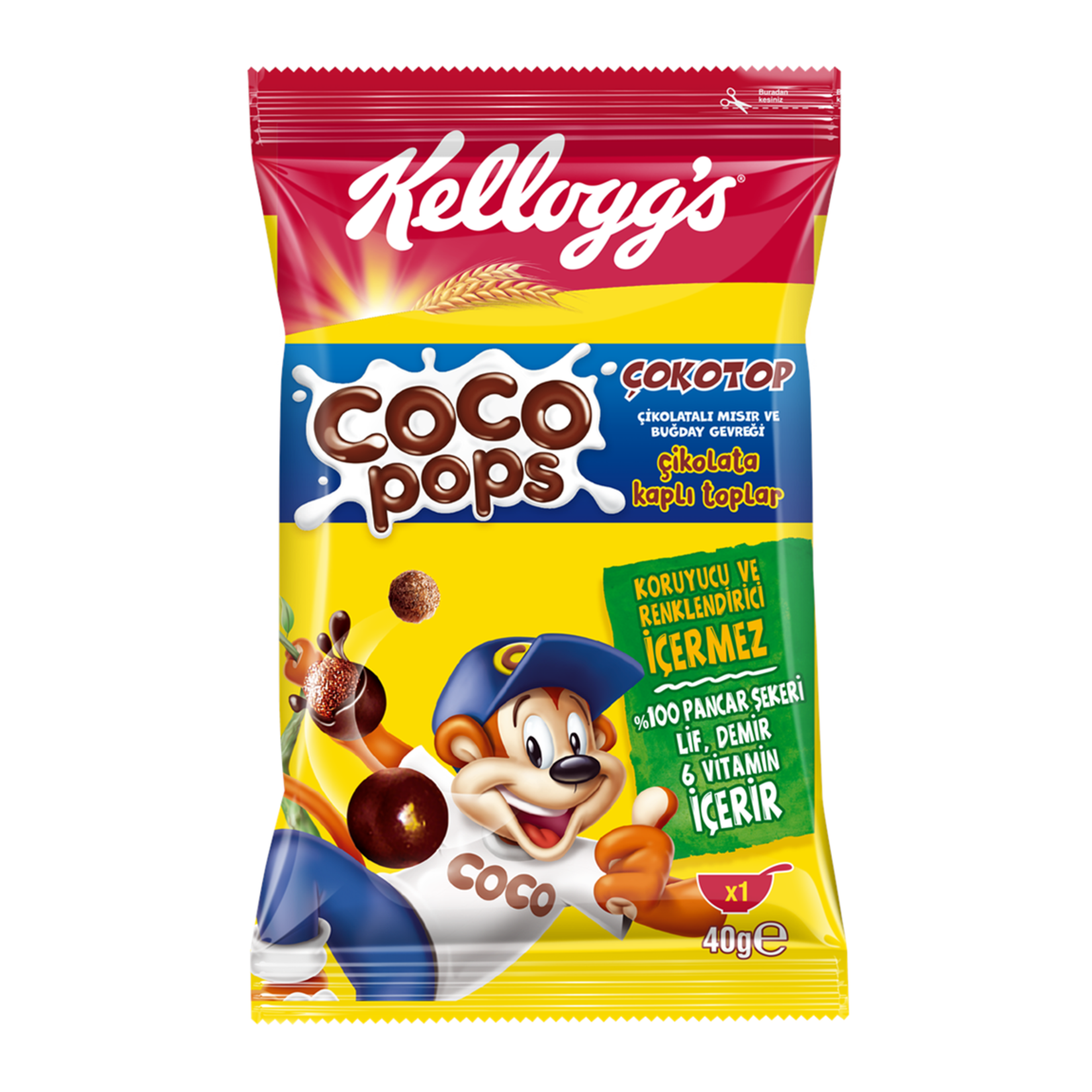 Kelloggs Coco Pops Çokotop 40 G