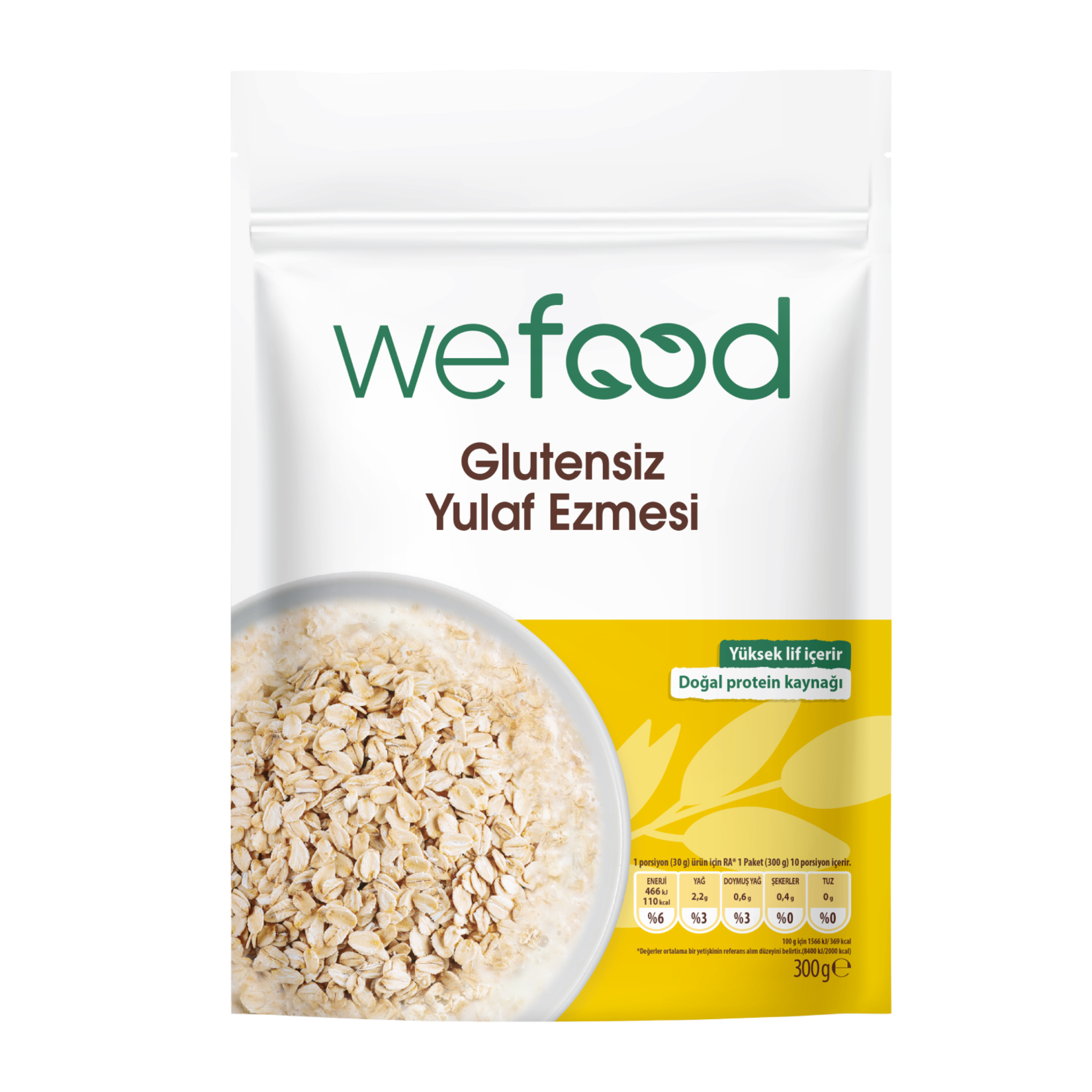 Wefood Glütensiz Yulaf Ezmesi  300 G