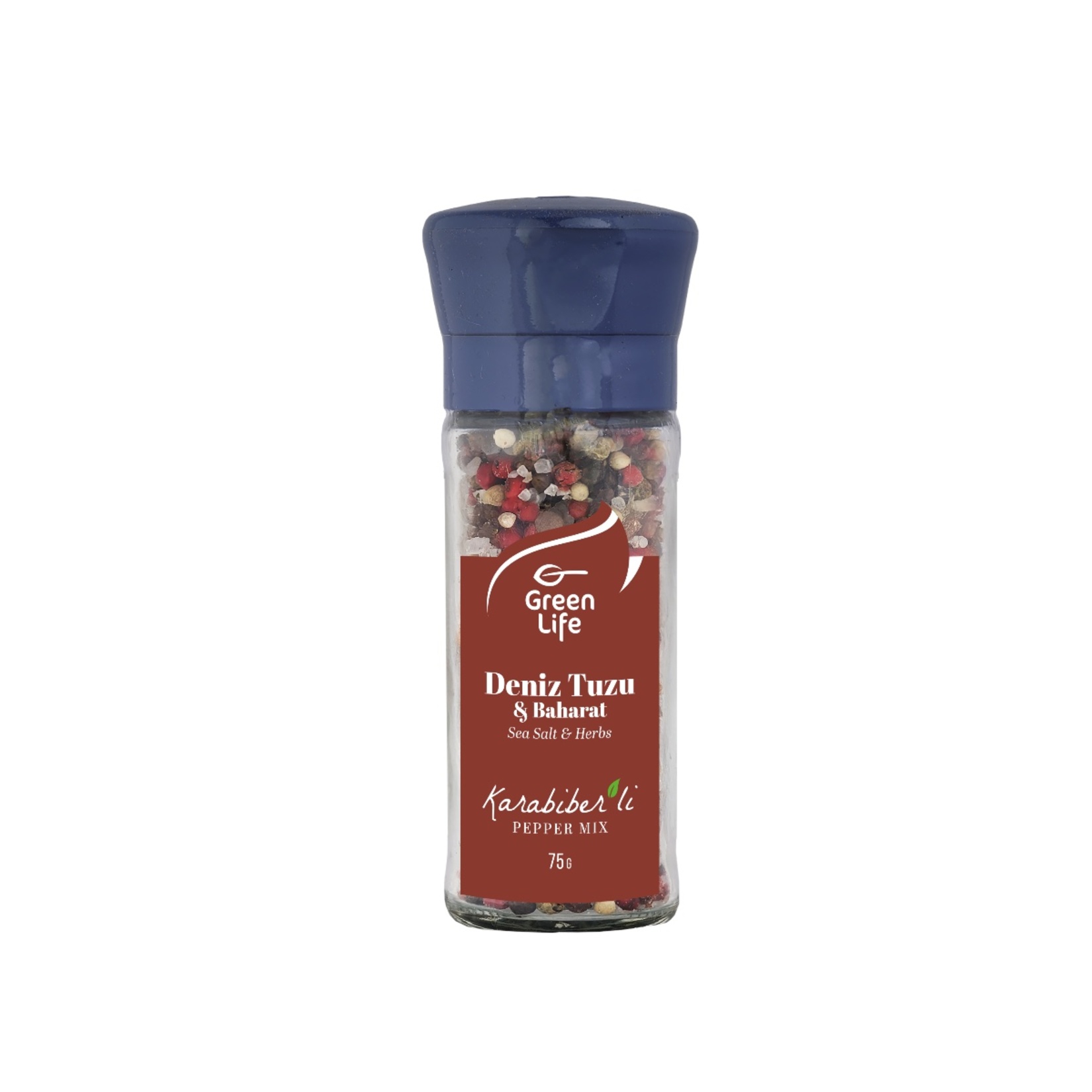 Green Life Deniz Tuzu ve Baharat Kırmızı Biberli Cam 75 G
