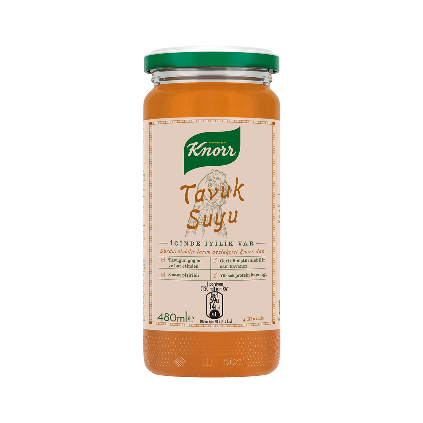 Knorr Tavuk Suyu Cam 480 Ml