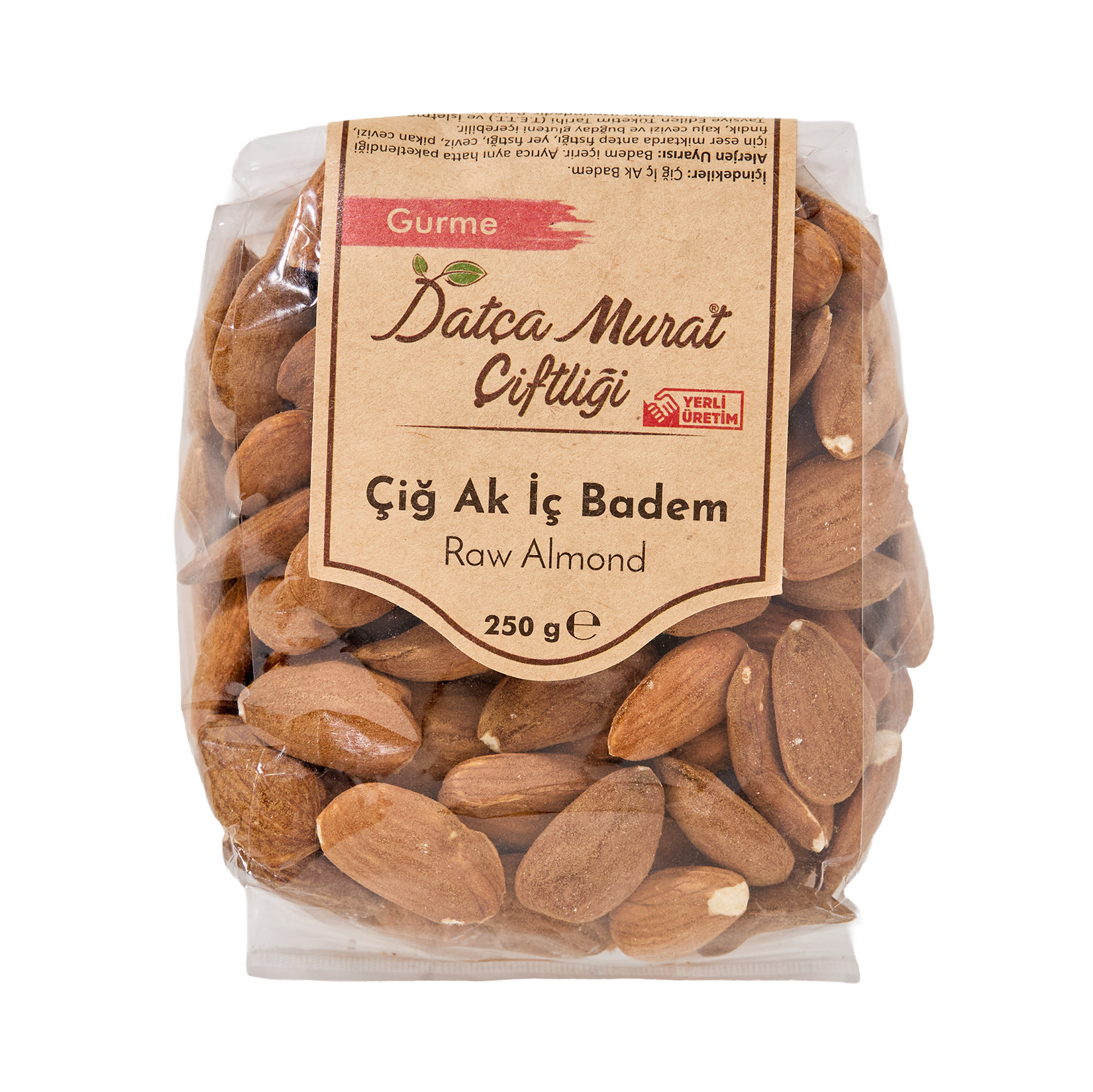 Datça Murat Çiftliği Çiğ Ak Badem 250 g