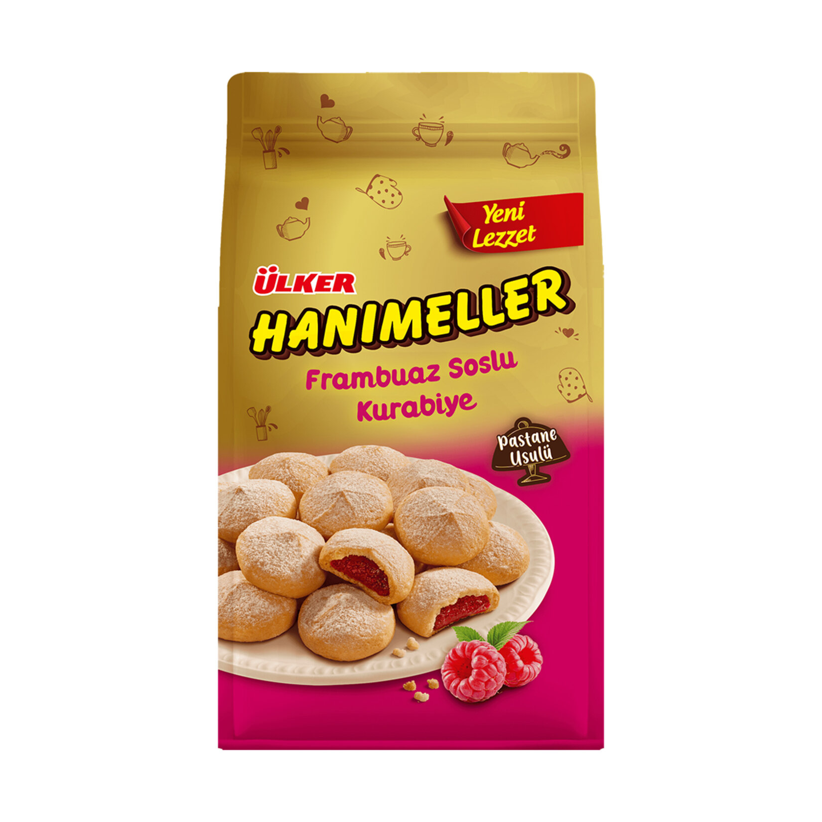 Ülker Hanımeller Frambuaz Soslu Kurabiye 150G