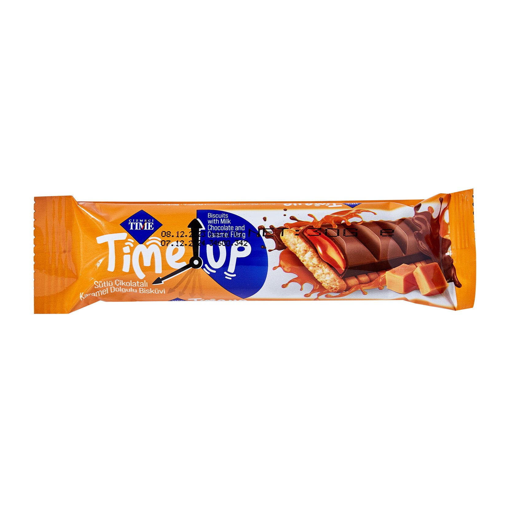 Çizmeci Time Up Sütlü Çikolata Karamel Kremalı Bisküvi 30 G