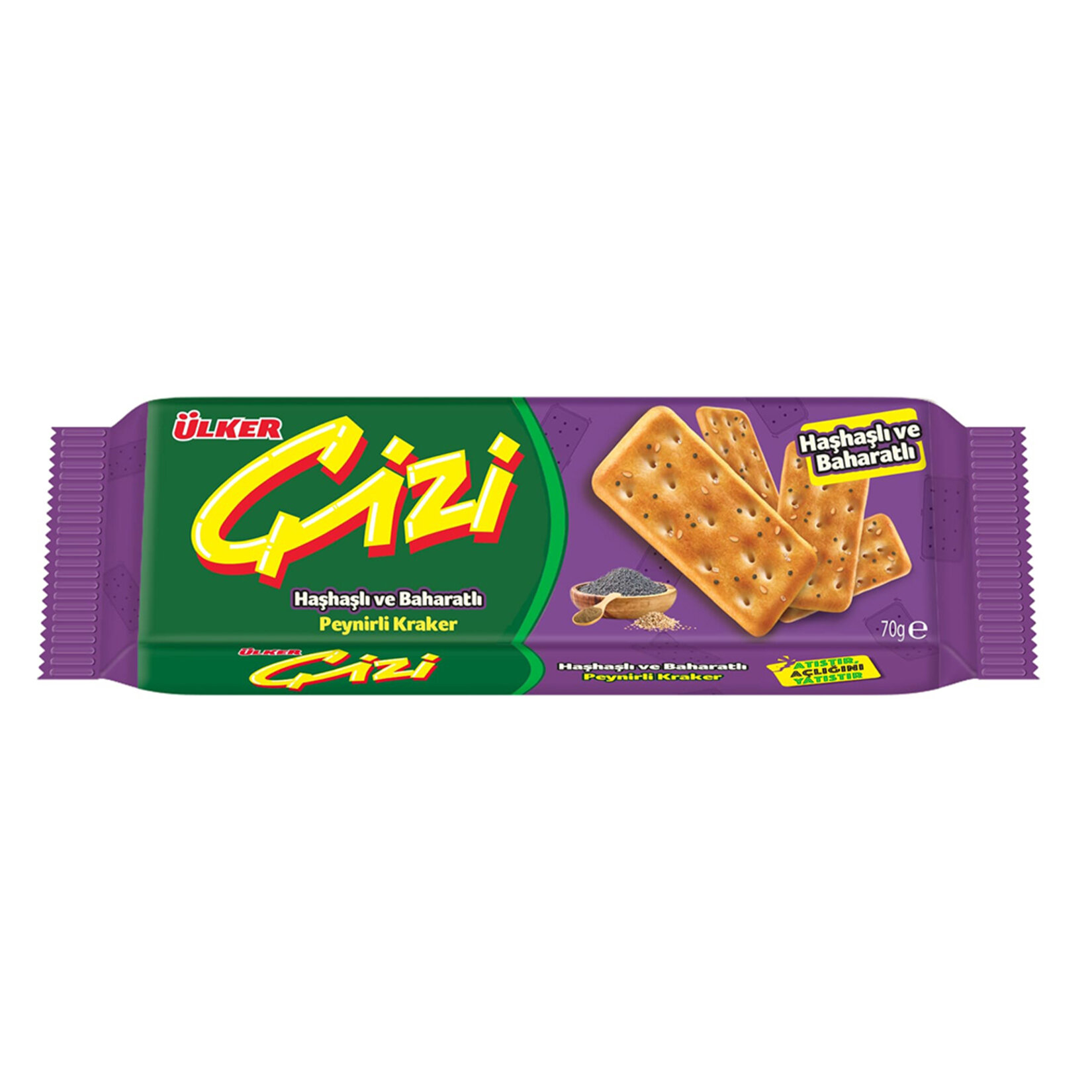 Ülker Çizi Haşhaşlı& Baharatlı Peynirli Kraker 70 G