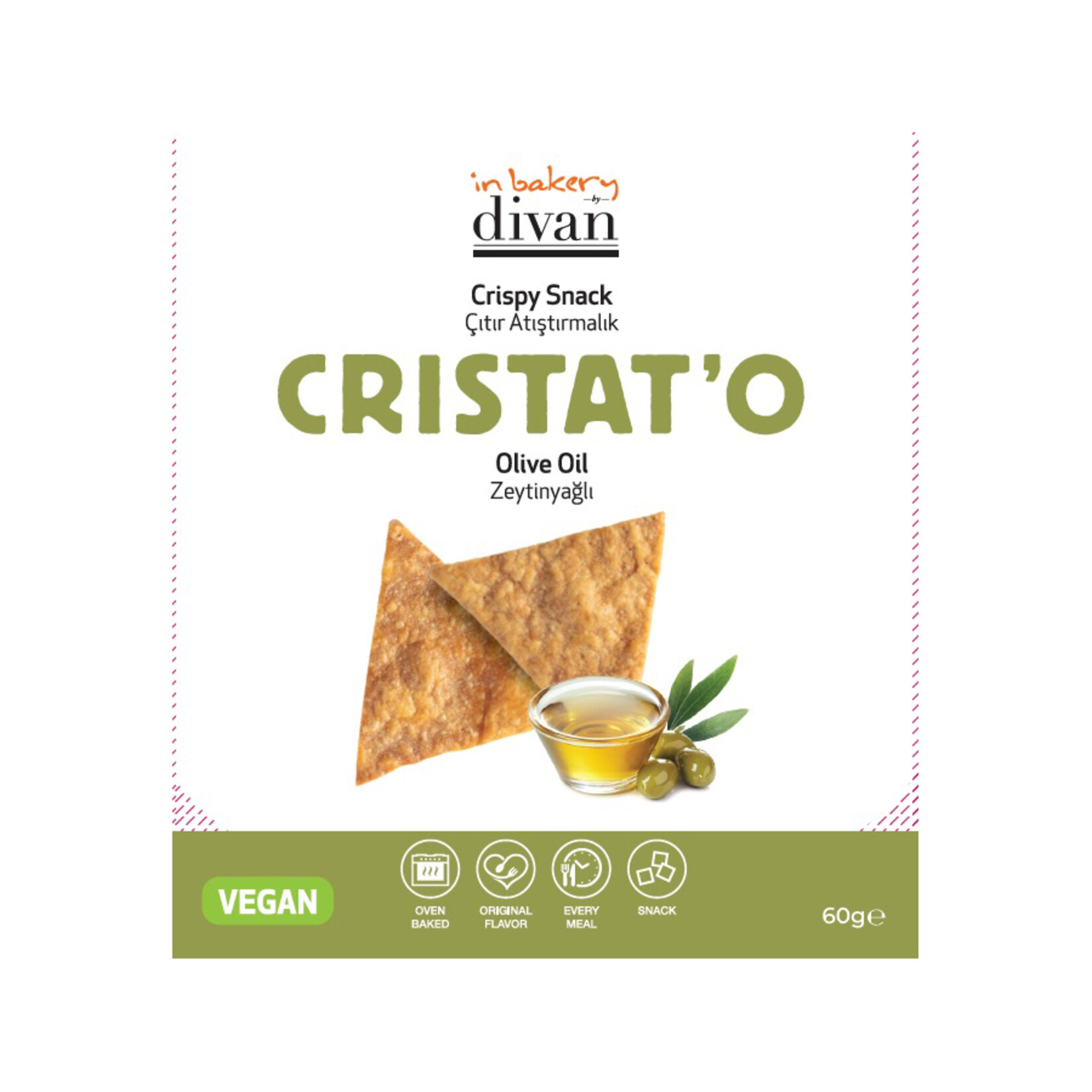 Divan Zeytinyağlı Fırınlanmış Kraker 60 G