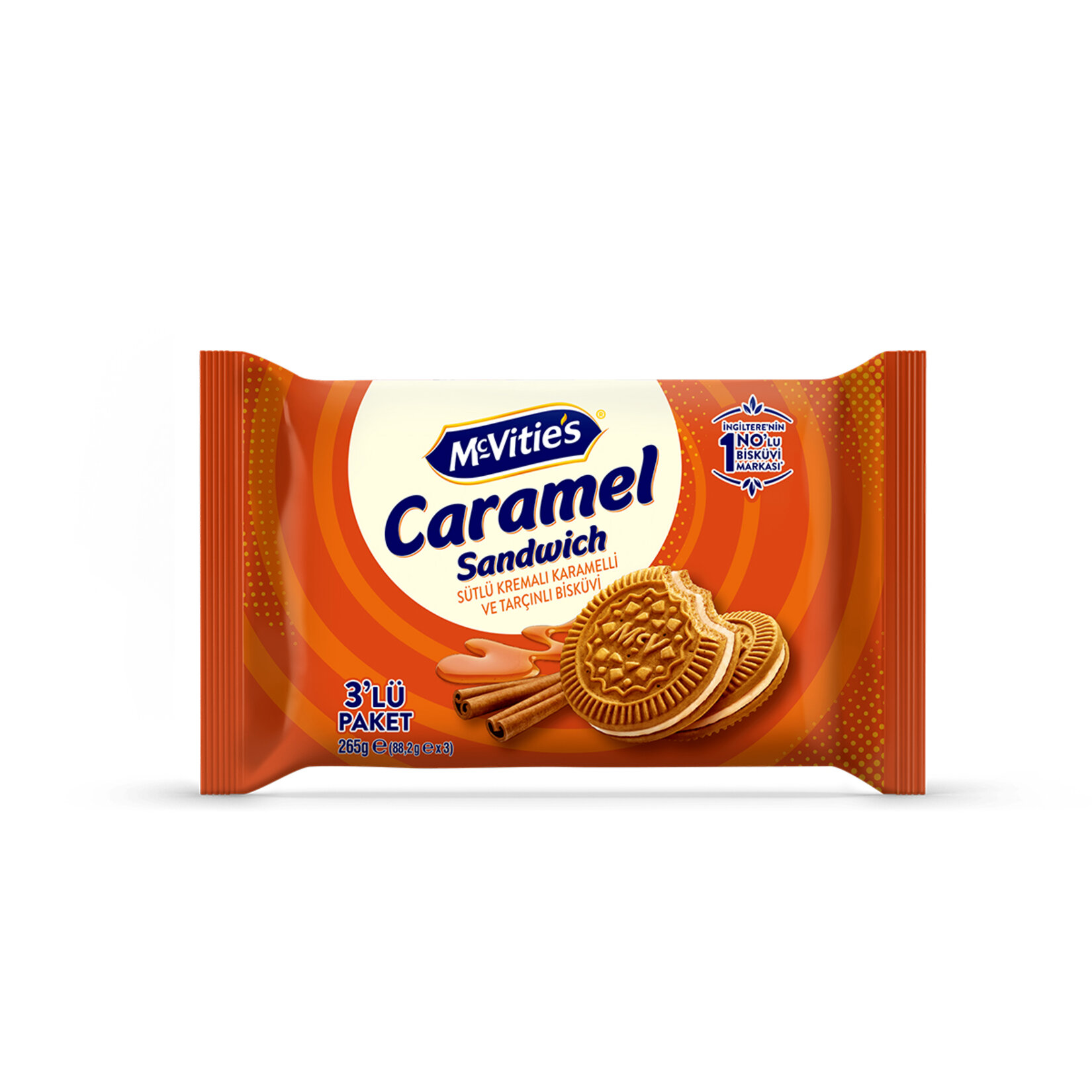 Mcvitie's Sütlü Kremalı Karamel & Tarçınlı Bisküvü 3 x 88,2 G