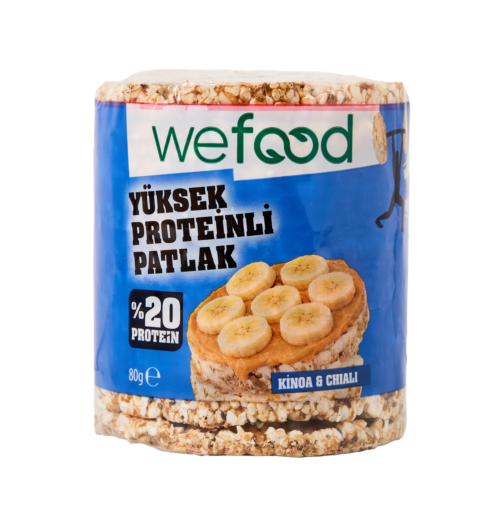 Wefood Kinoalı Protein Patlak 80 G
