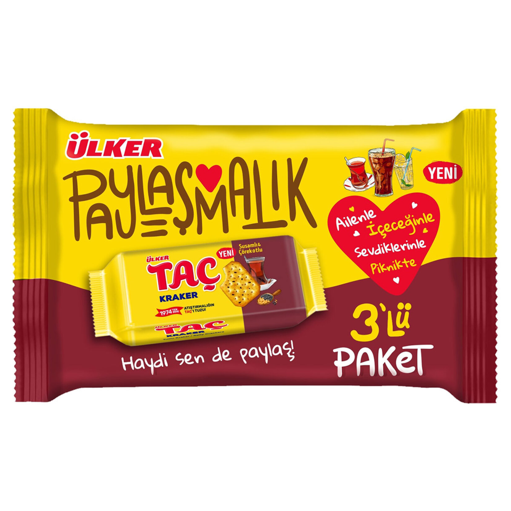 Ülker Taç Kraker Susamlı Çörekotlu 228G