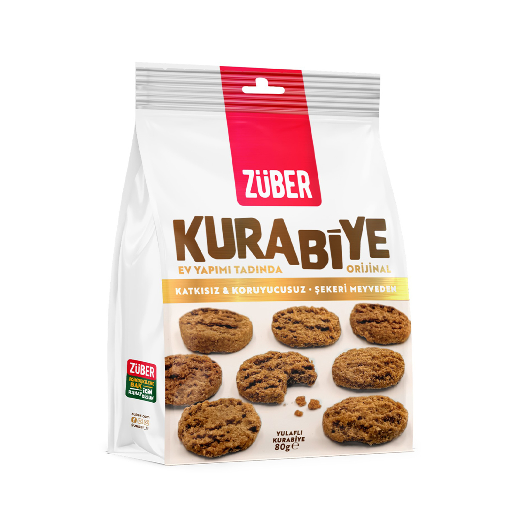 Züber Yulaflı Kurabiye 80 G