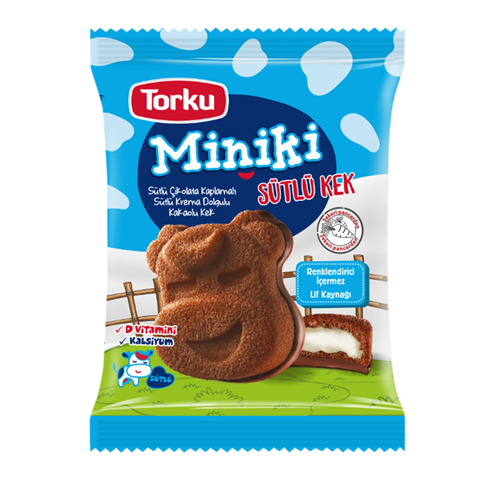 Torku Miniki Sütlü Dolgulu Kek 40G