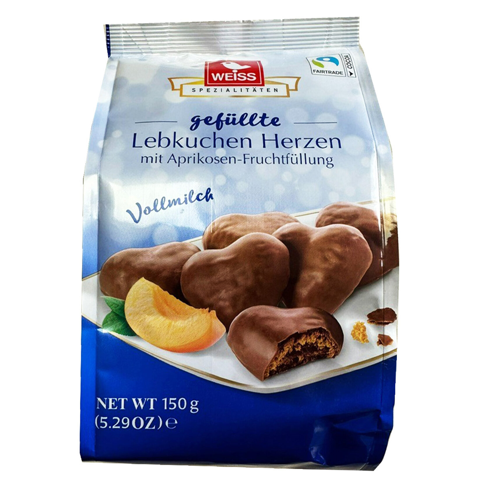 Weiss Kayısı Dolgulu Sütlü Çikolata Kaplı Kurabiye 150G