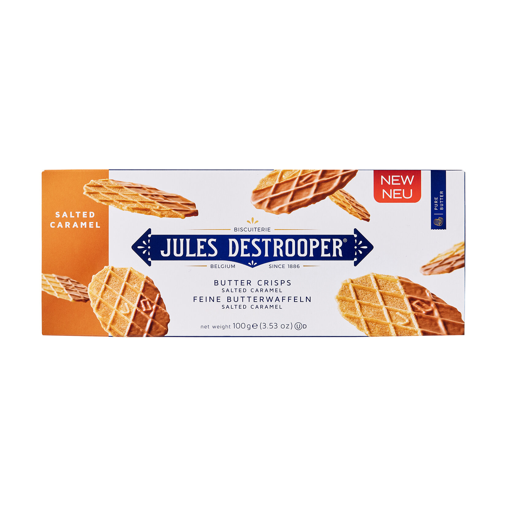 Jules Destrooper Tuzlu Karamelli & Tereyağlı Gofret 100G