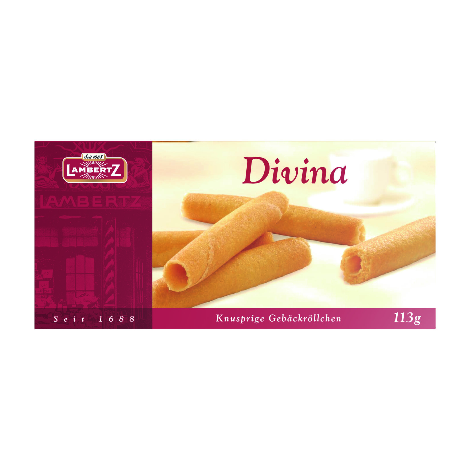 Lambertz Divina Çıtır Bisküvi Ruloları 113 G