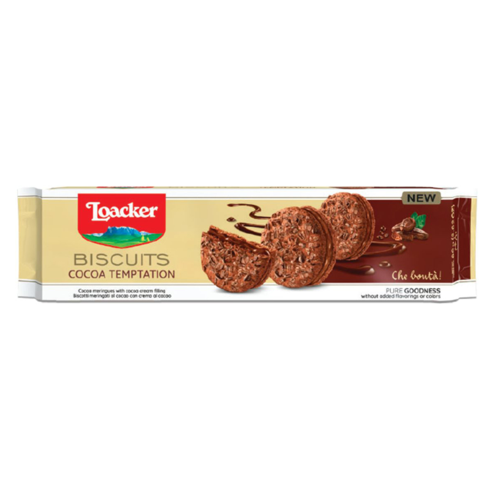 Loacker Biscuits Cocoa Temptation Bisküvi 80 G