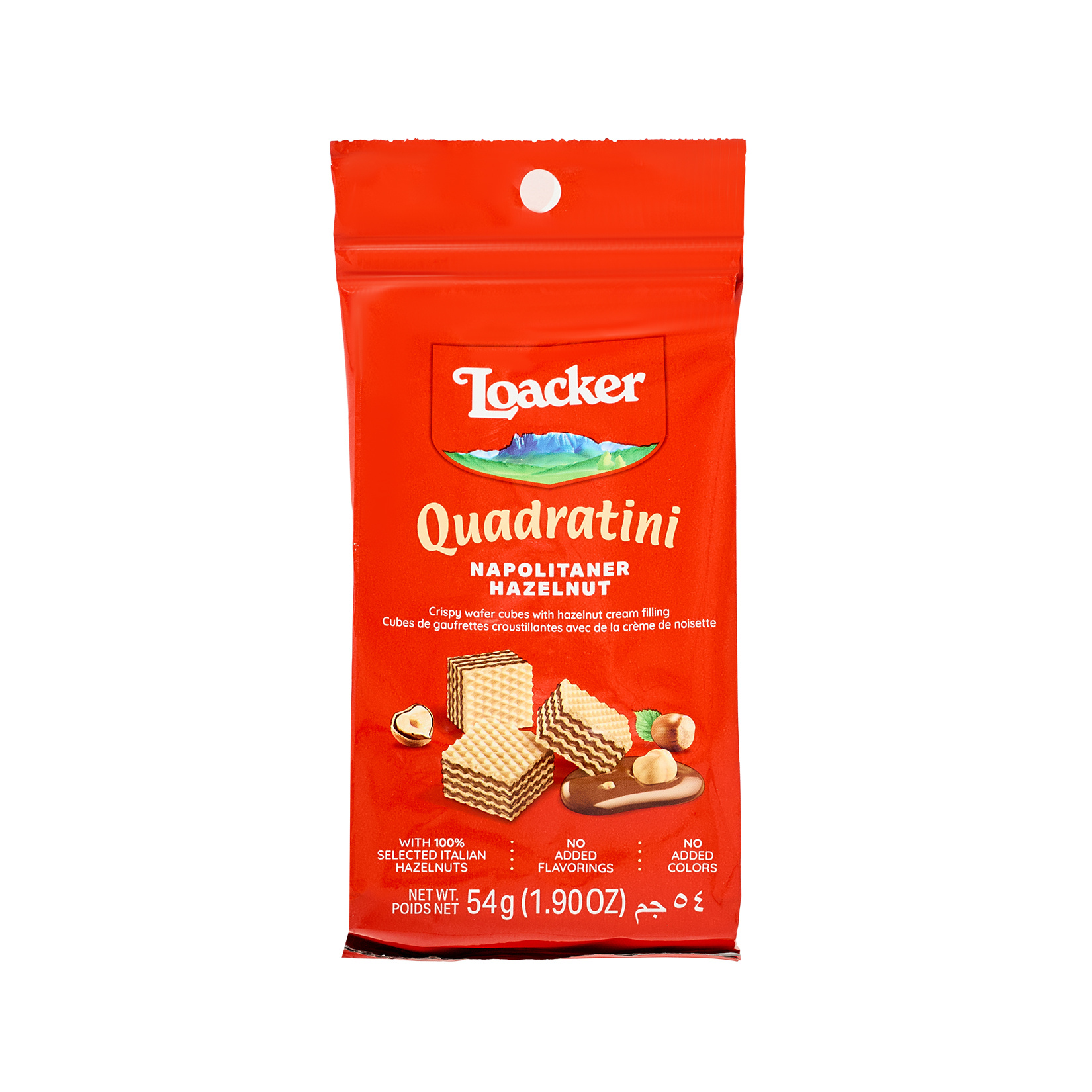 Loacker Fındık Kreması Dolgulu Çıtır Küp Gofret 54 g