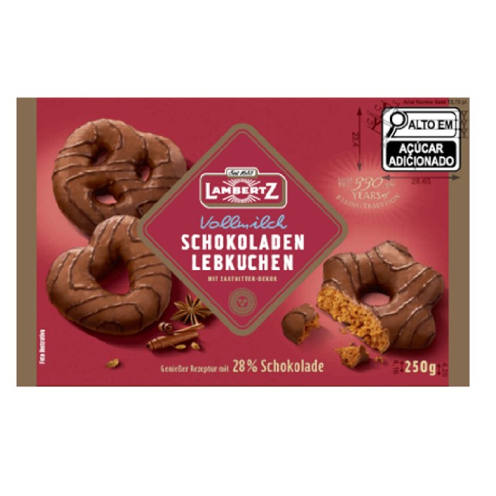 Lambertz Gıngerbread %25 Süt.çk.kap.kurabiye 250 G