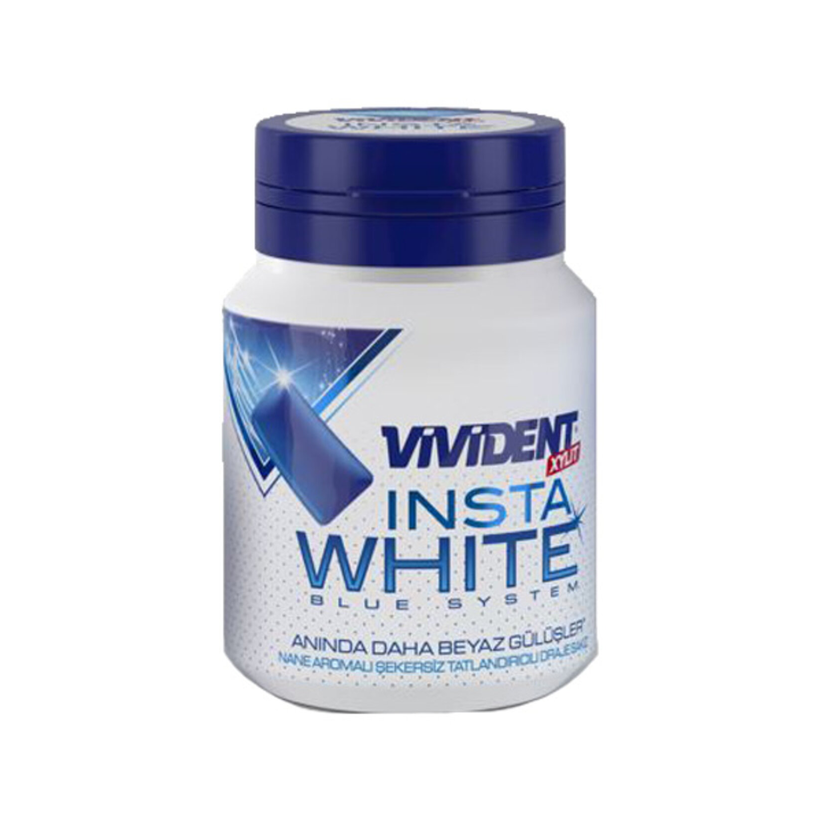 Vivident Şişe Insta White Nane Aromalı Sakız 63 G