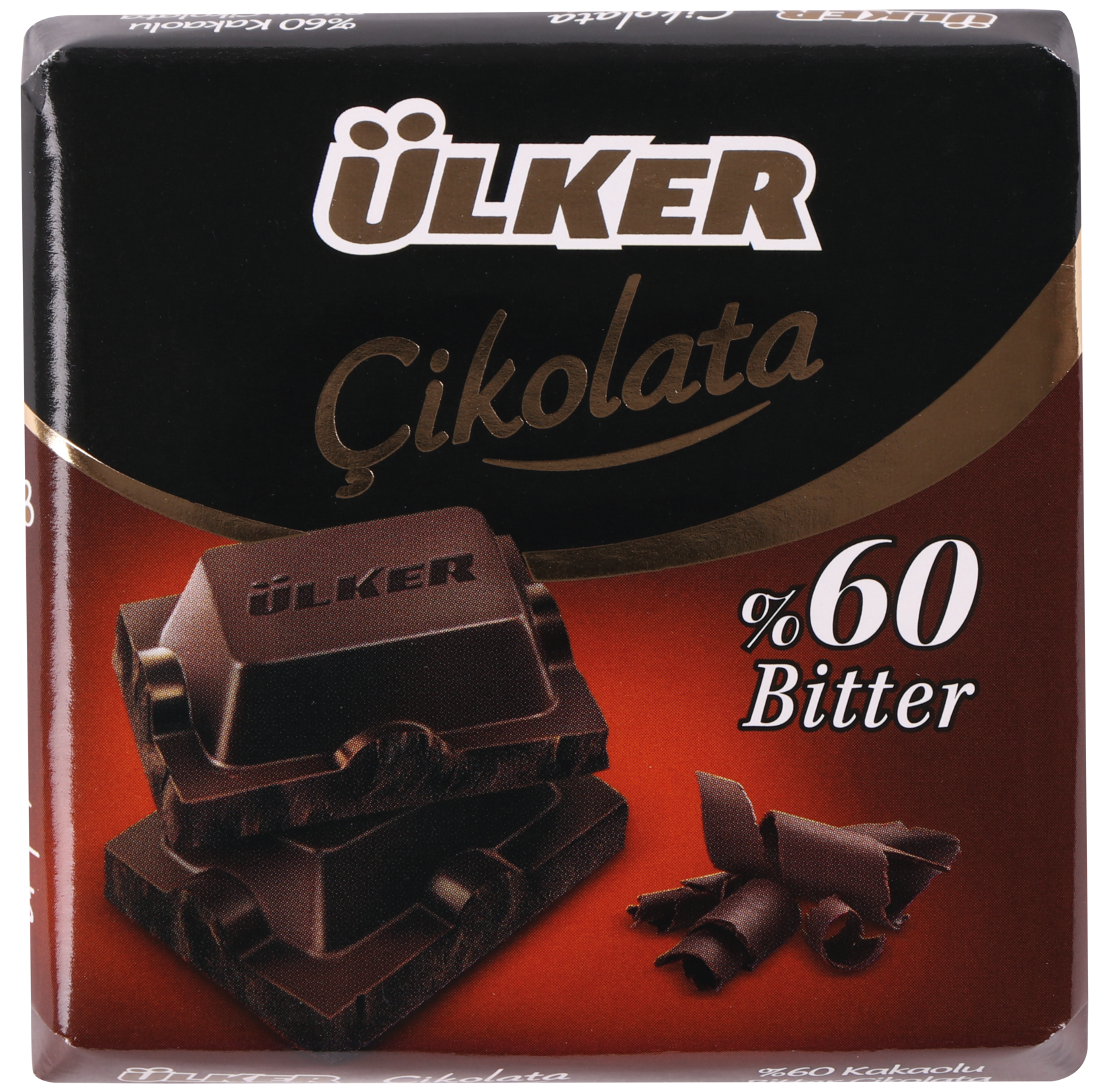 Ülker Çikolata Bitter %60 Kare 70 G