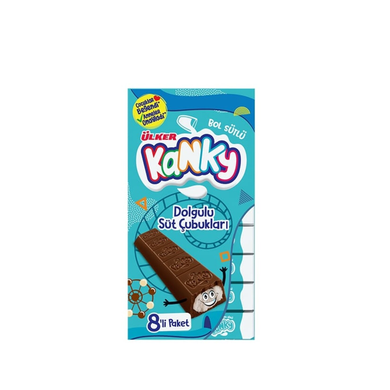 Ülker Kanky Dolgulu Süt Çubukları 96G