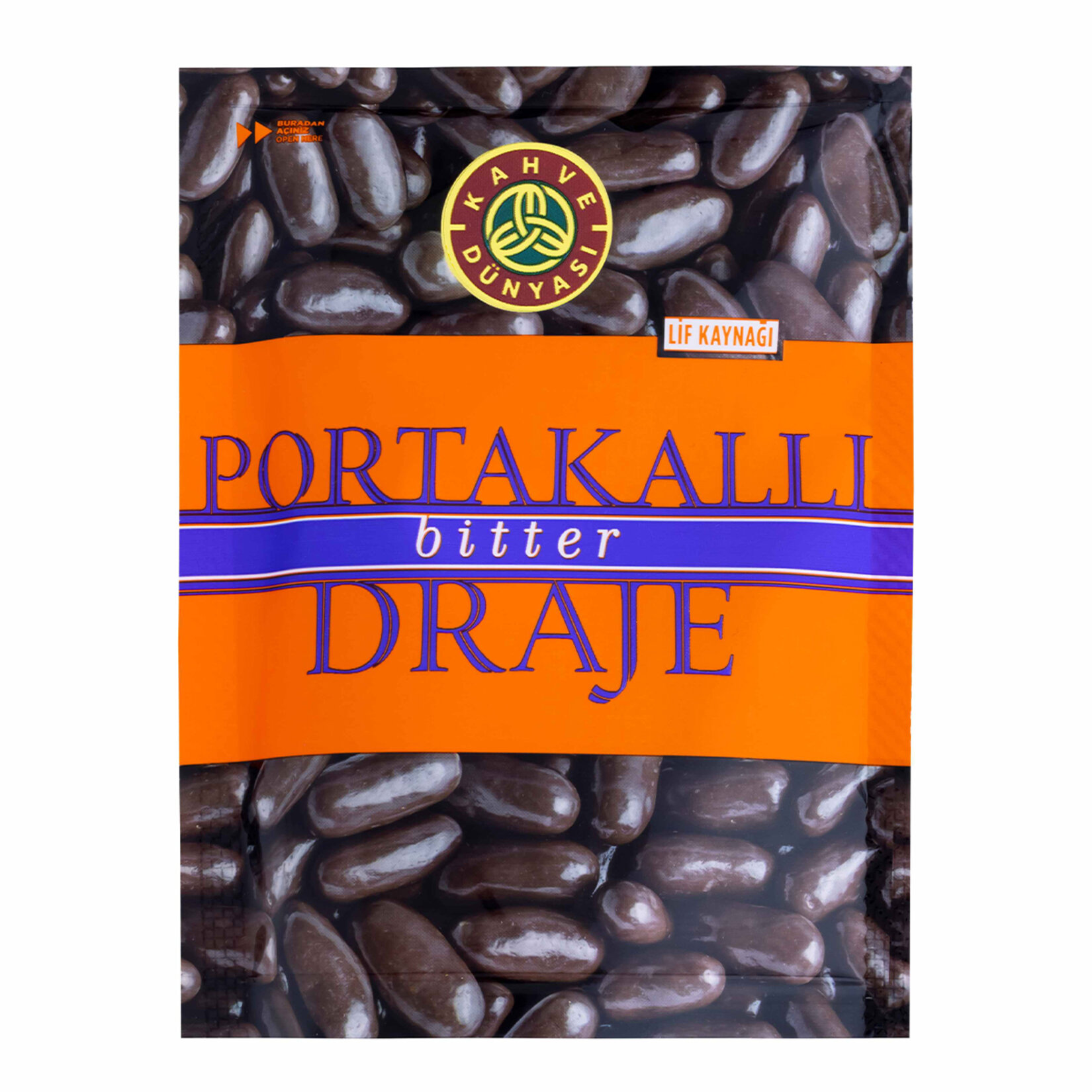 Kahve Dünyası Bitter Çikolatalı Portakal Draje 60G