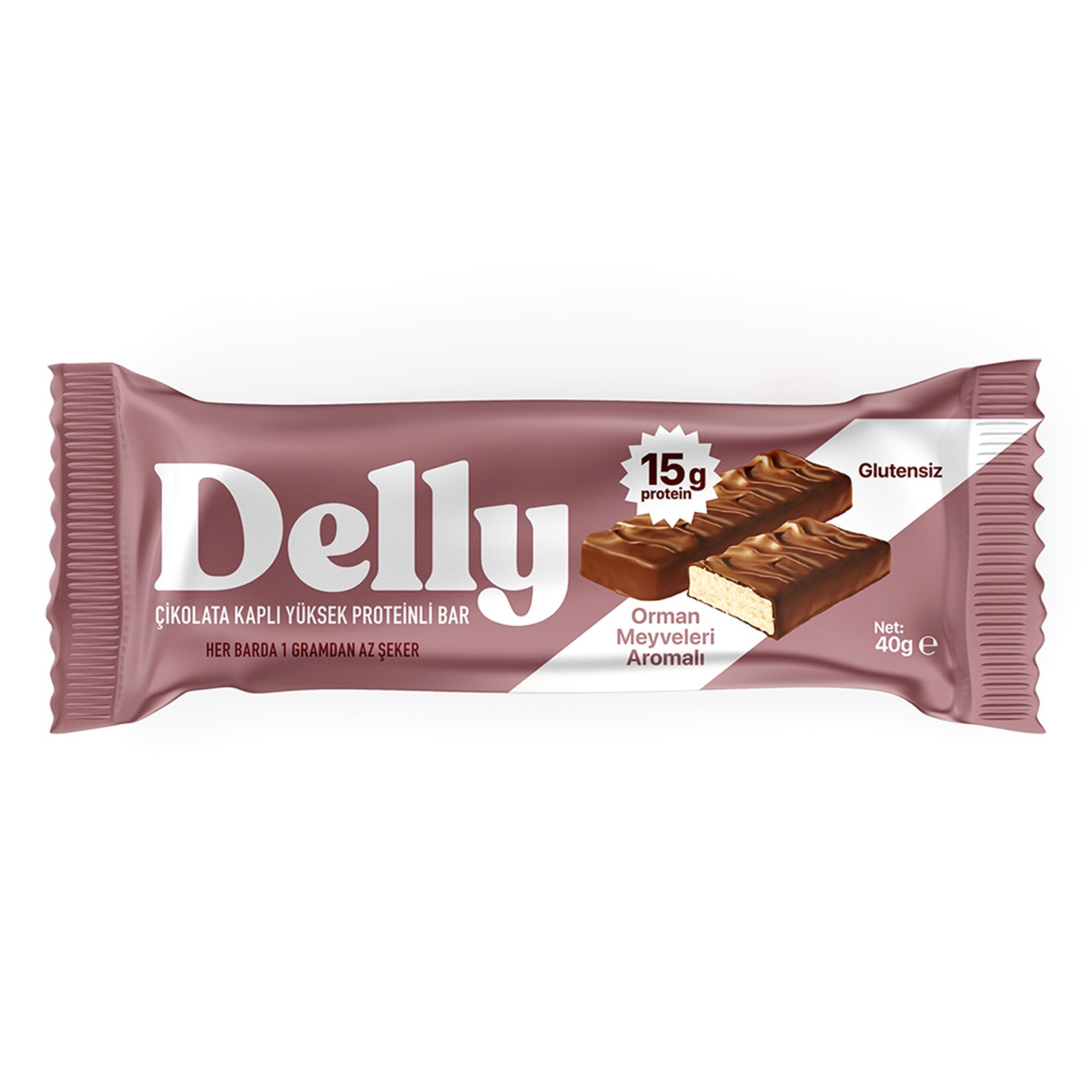 Delly Orman Meyveli Protein Bar 40G